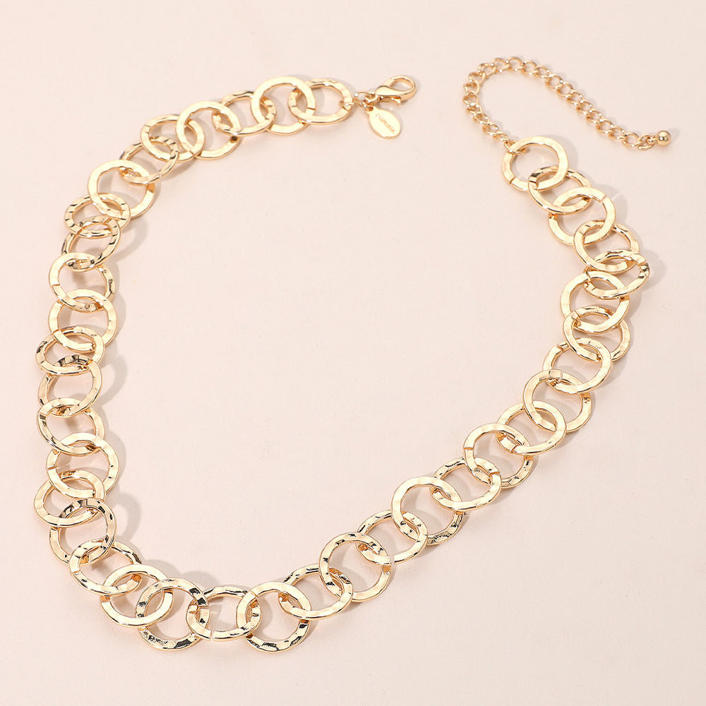 Madeline Love Gold Chunky Square Link Chain Necklace