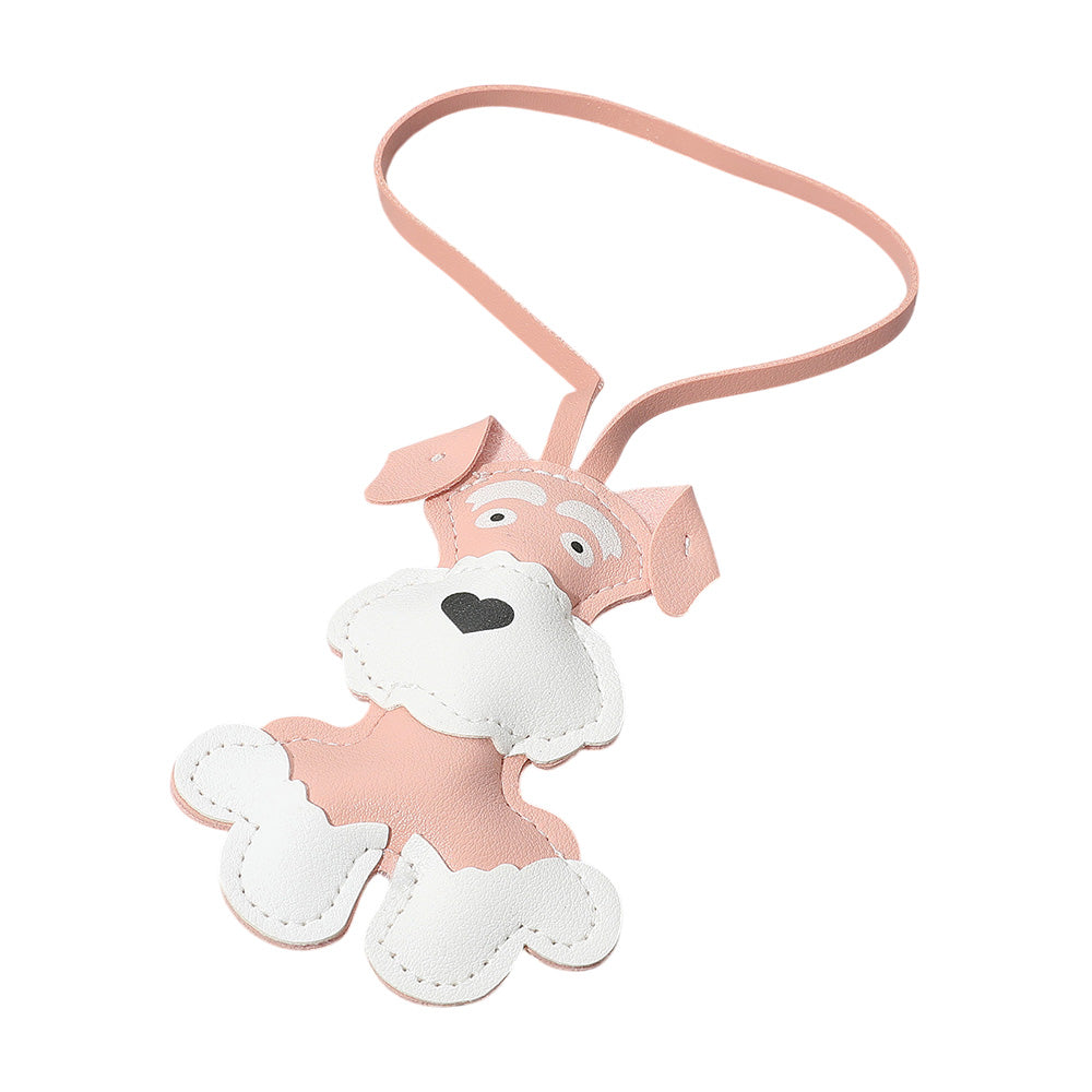 Madeline Love Pink Faux Leather Adorable Dog Bag Charm - Bags & Wallets - desc