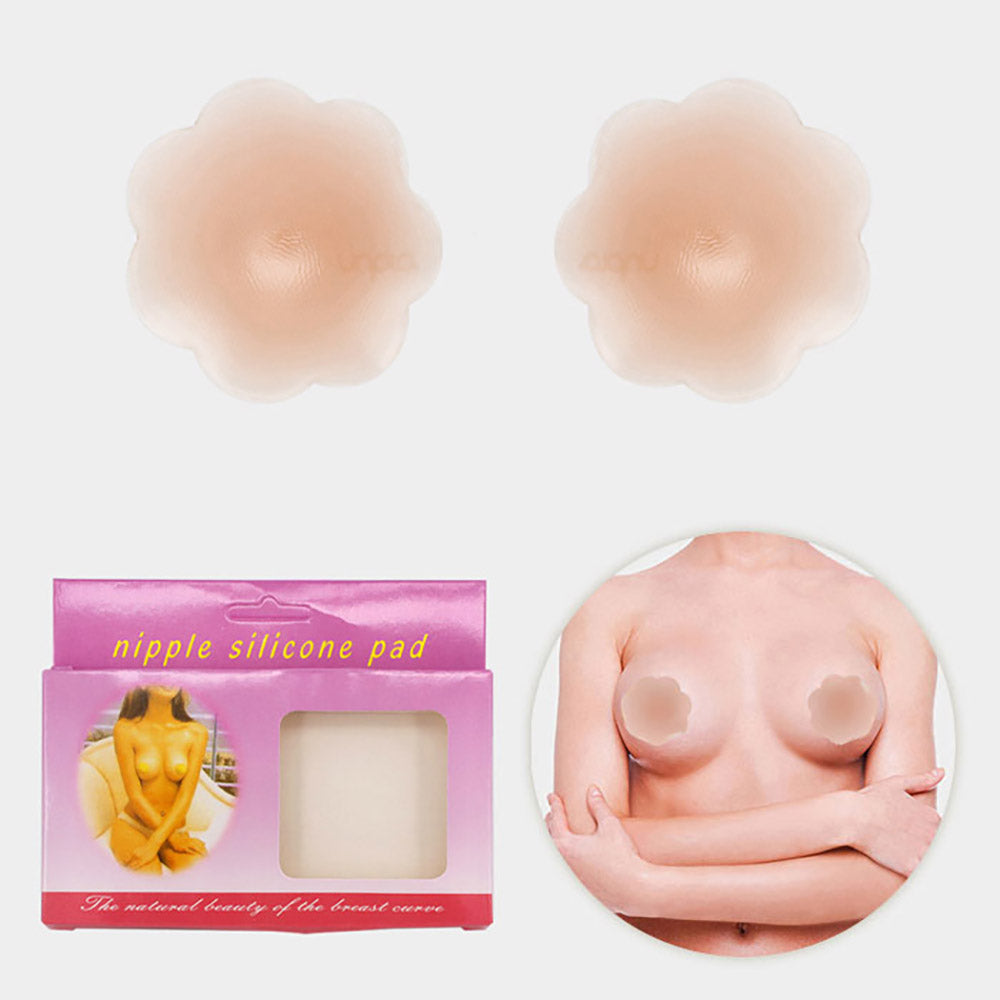 Madeline Love Beige Flower Silicone Breast Nipple Covers - Jewelry