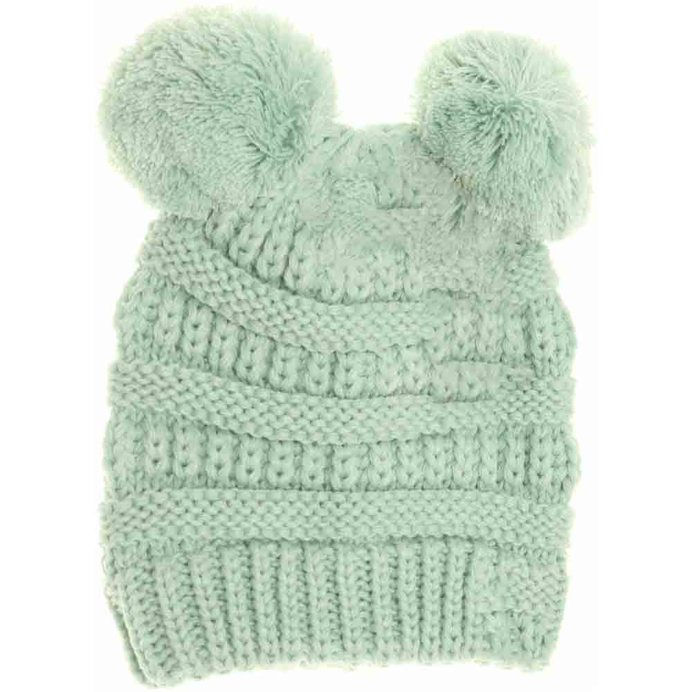 Mint BABY Solid Double Pom CC Beanie offers expert-level warmth and comfort for your little one. Designed with a soft, double-layer knit and two adorable pom-poms, this beanie provides superior insulation while maintaining a gentle fit on delicate baby skin. Its solid color ensures easy pairing with any outfit, making it both practical and stylish for everyday wear. Ideal for chilly weather, this beanie helps keep your baby cozy and protected from the cold.