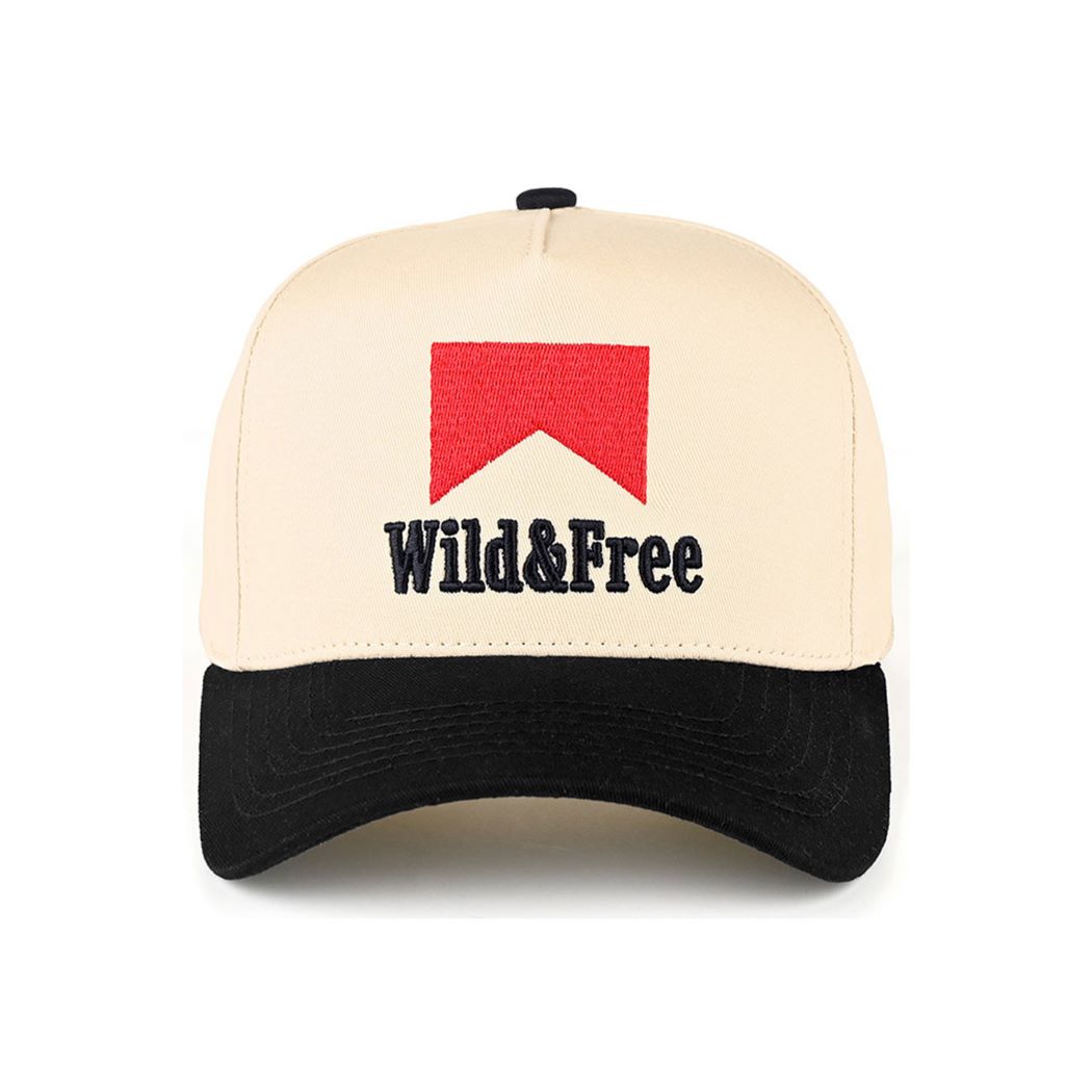 Multi CC Beanie “Wild and Free” Letter Embroidered Two-Tone Trucker Hat Baseball Cap features bold embroidered lettering with a stylish two-tone design for a trendy, laid-back look. The classic trucker style offers breathable comfort and an adjustable fit, making it perfect for everyday casual wear.