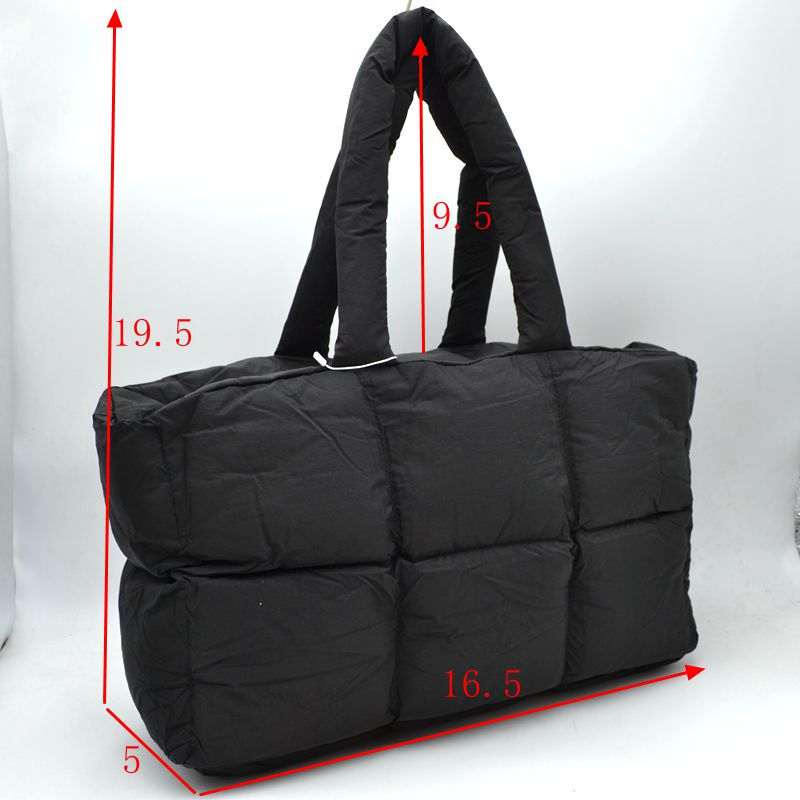 Chic Quilted Puffer Tote Bag - Tote Bag