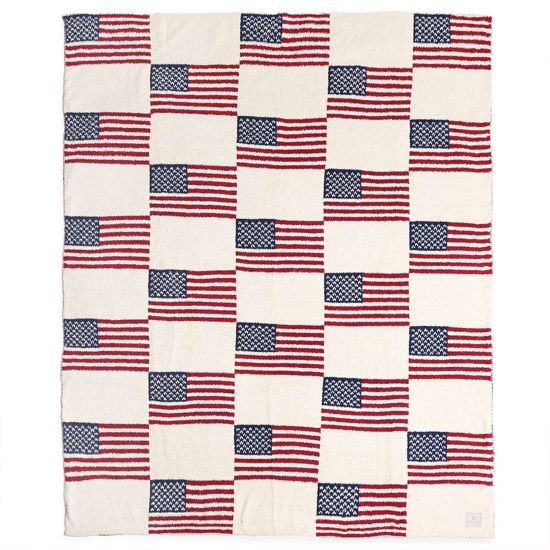 Navy, Red Celebrate comfort and patriotism with this American Flag Throw Blanket, featuring a bold stars-and-stripes design that adds a classic touch to any room. Soft, cozy, and lightweight, it’s perfect for relaxing on the sofa, layering on your bed, or using during outdoor events and gatherings.