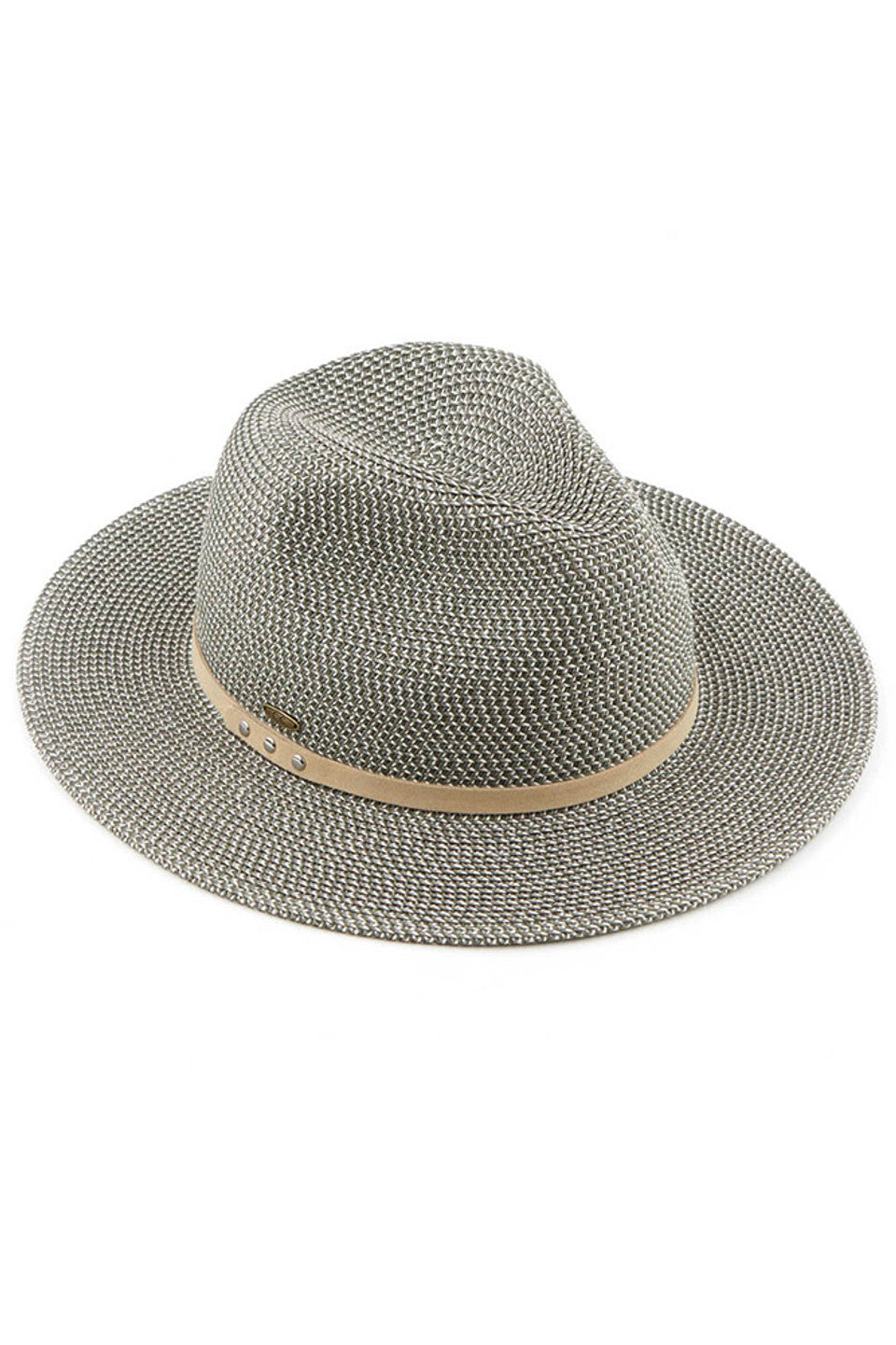 Olive C.C Suede Band Trim Panama Sun Hat offers both style and functionality. Its suede band trim adds a touch of elegance, while its panama design protects you from the sun's harmful rays. Made with high-quality materials, this hat is a must-have for your sunny adventures.