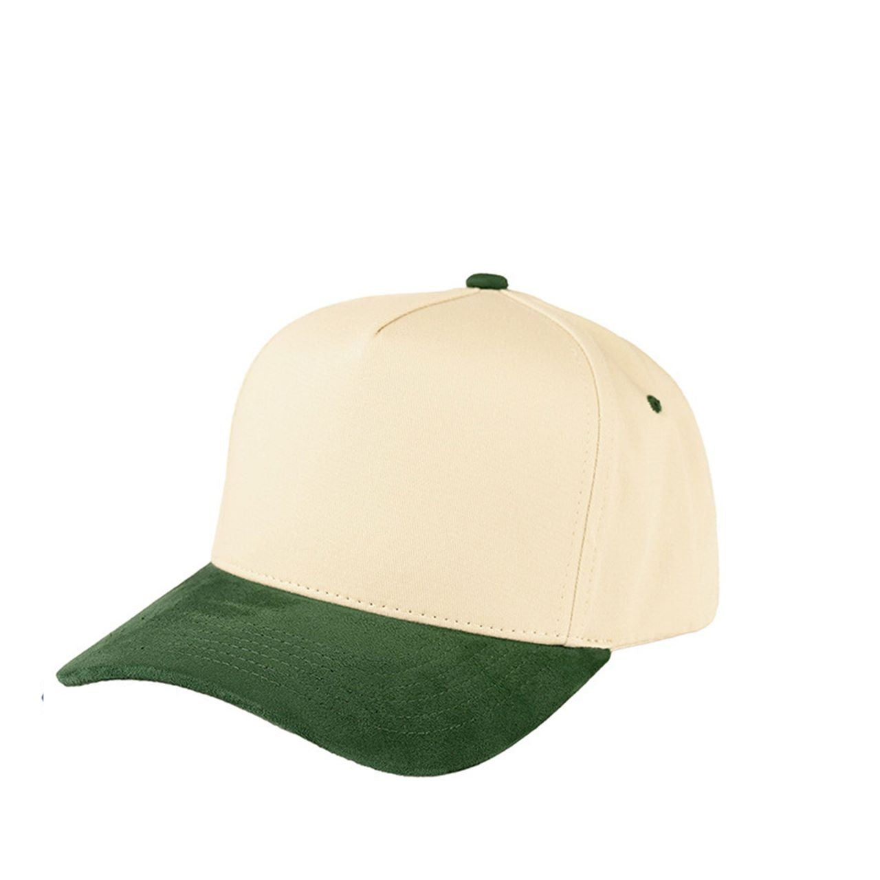 OliveGreen Elevate your casual style with the C.C Suede Bill two-tone trucker snapback, featuring a sleek suede brim for a modern, premium look. With its adjustable snapback closure and breathable mesh back, this baseball cap delivers a comfortable, customizable fit for everyday wear.