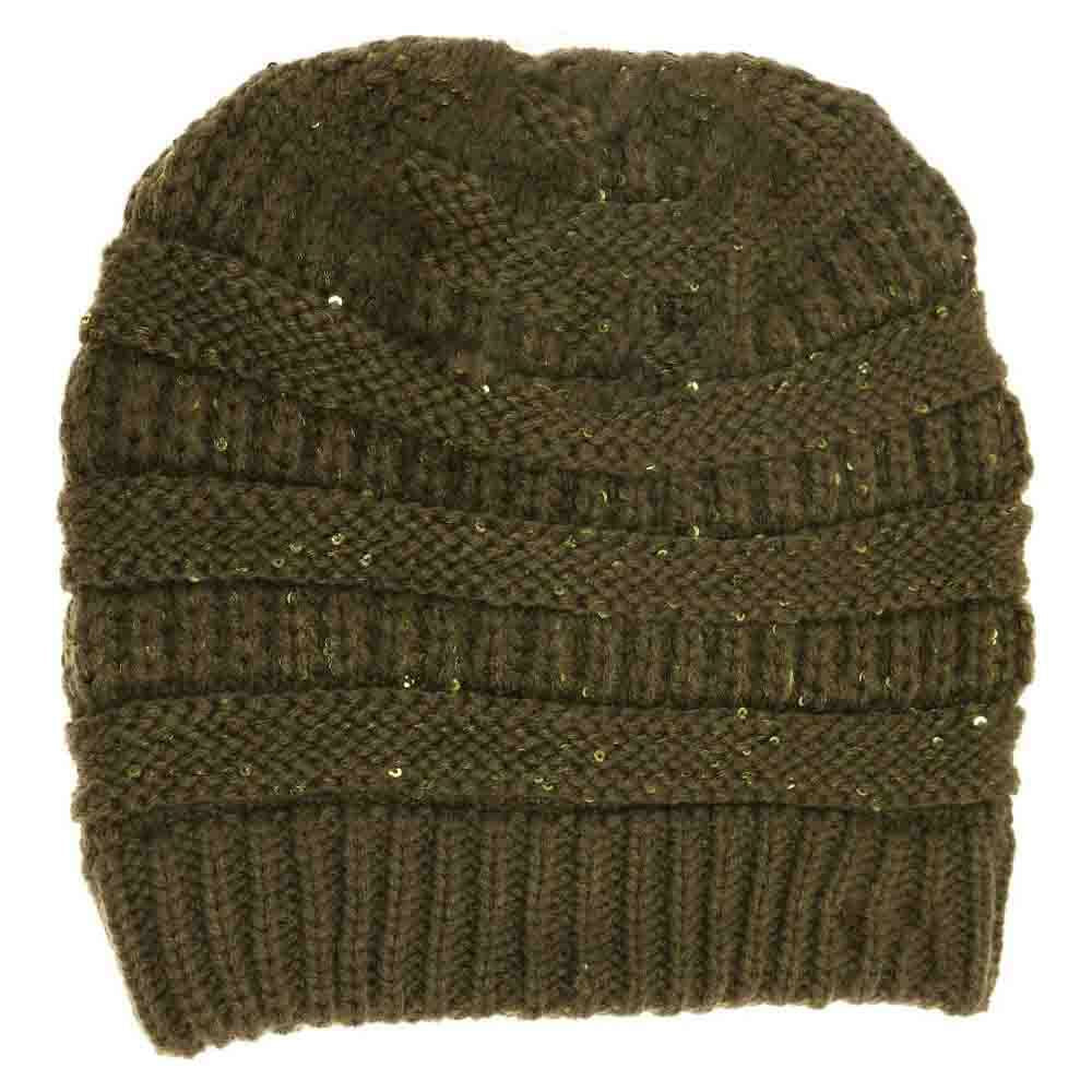 Olive Sequin CC Tail Beanie expertly blends functionality with fashionable detail. Crafted from soft, insulating materials, it ensures warmth during colder seasons. The subtle sequin embellishments add a refined shimmer without overwhelming the design, while the distinctive tail silhouette offers a contemporary edge. Perfect for those seeking sophisticated winter headwear that performs as well as it looks.