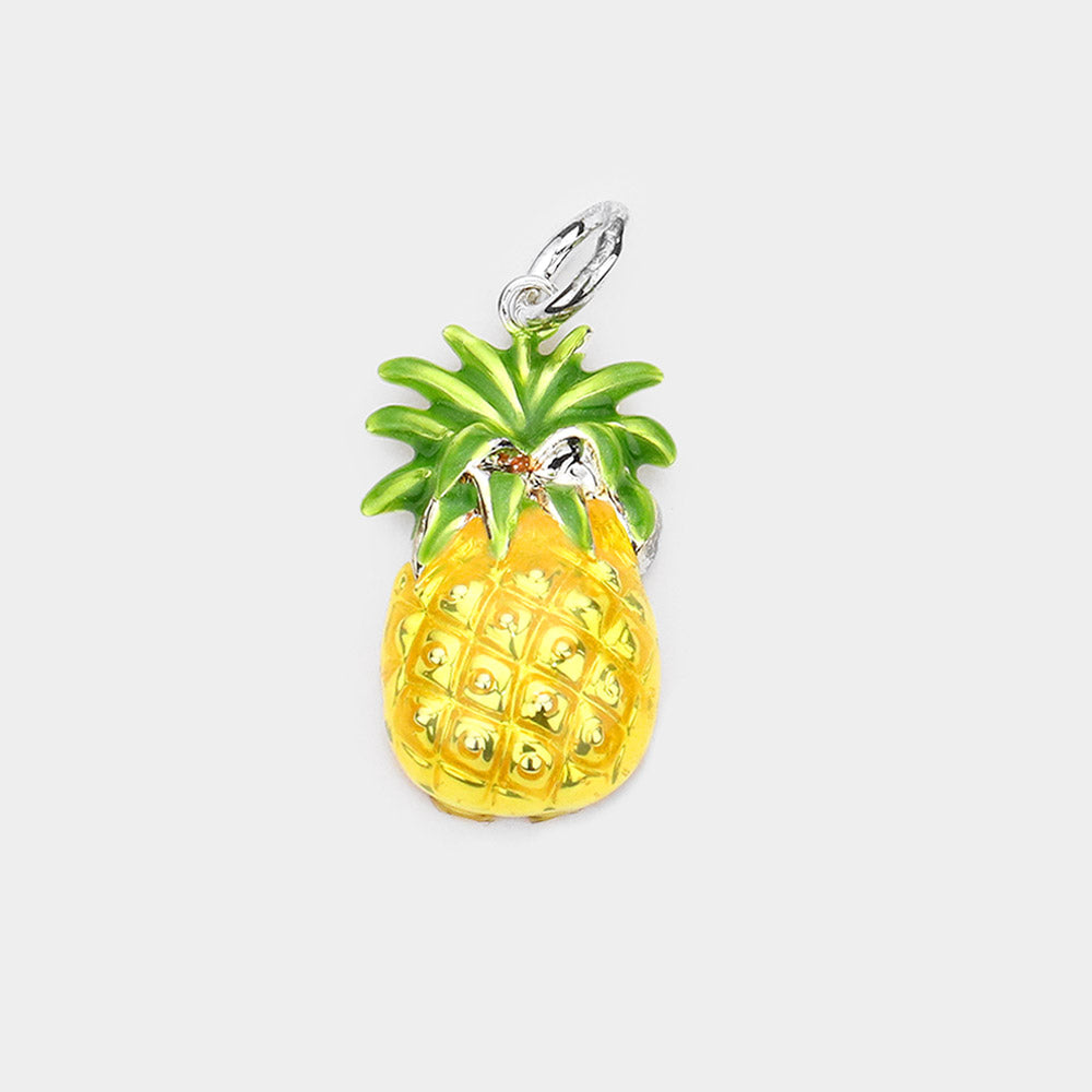 Madeline Love Multi Enamel Metal Pineapple Pendant - Pendant Sets