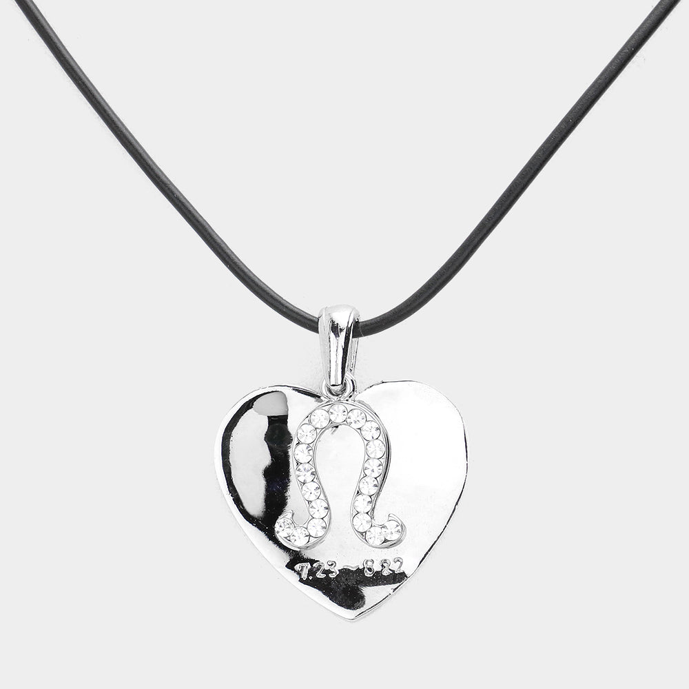 Madeline Love Silver Leo - Zodiac Heart Layered Pendant Necklace - Necklaces