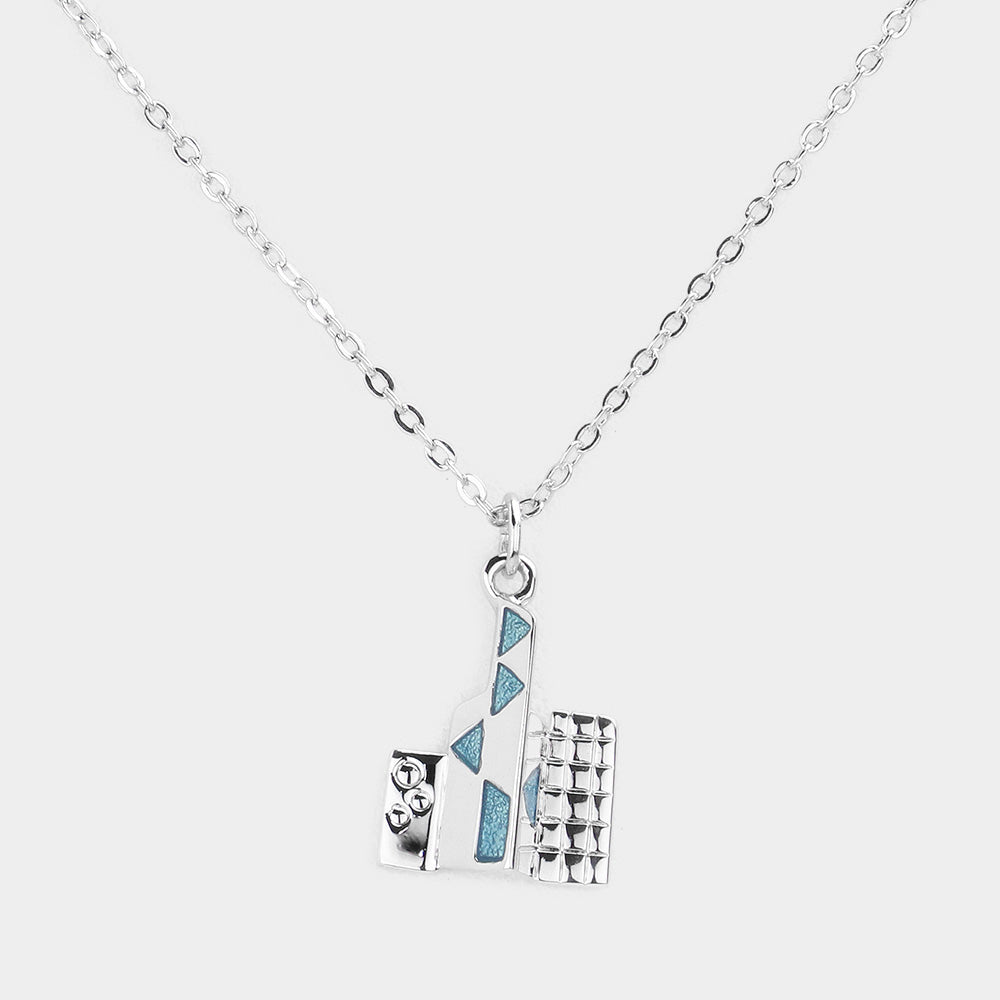 Madeline Love Rhodium Abstract Pendant Necklace - Necklaces