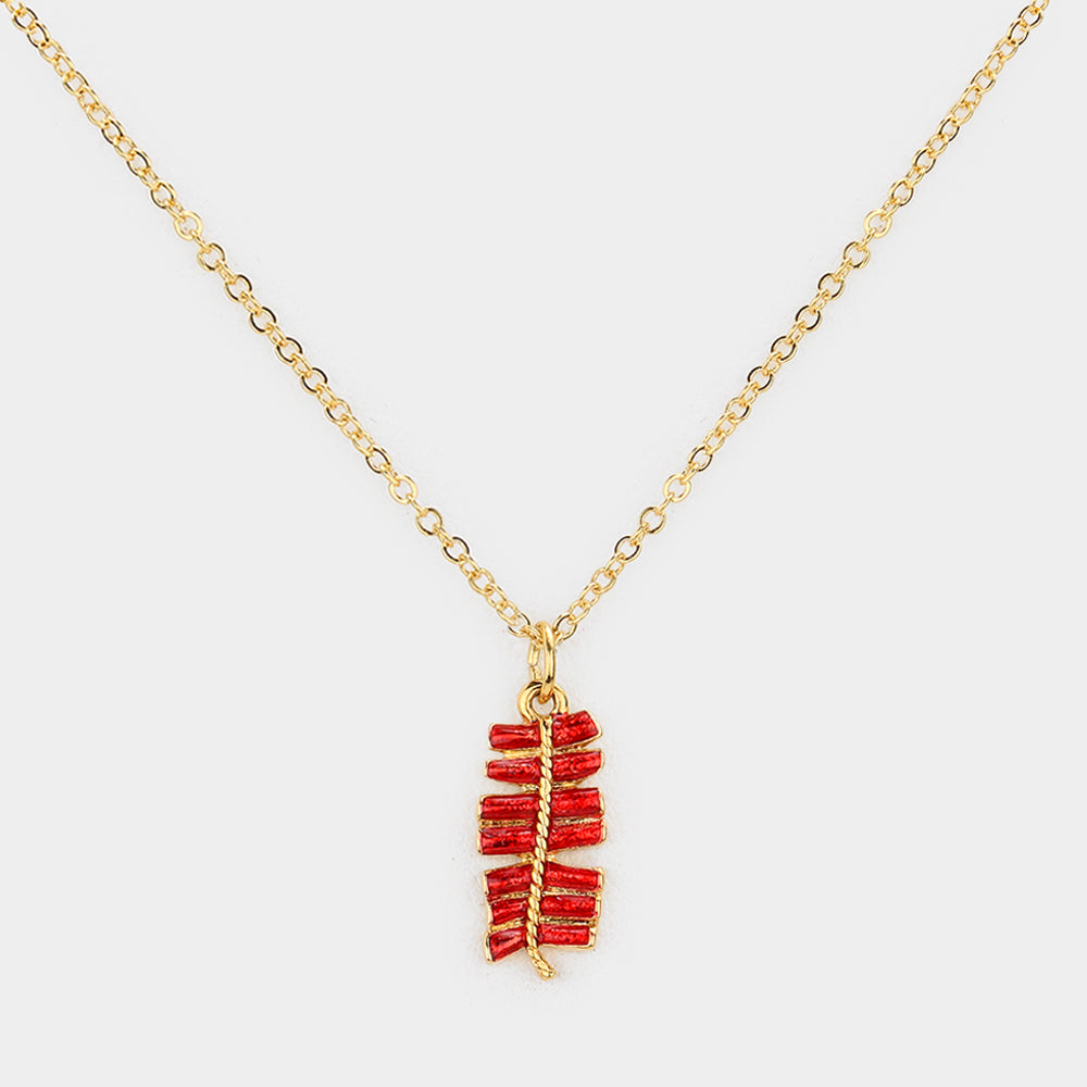 Madeline Love Red Firecracker Pendant Necklace - Necklaces