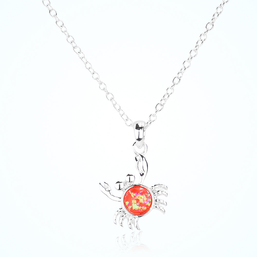Madeline Love Red Crab Pendant Necklace - Necklaces