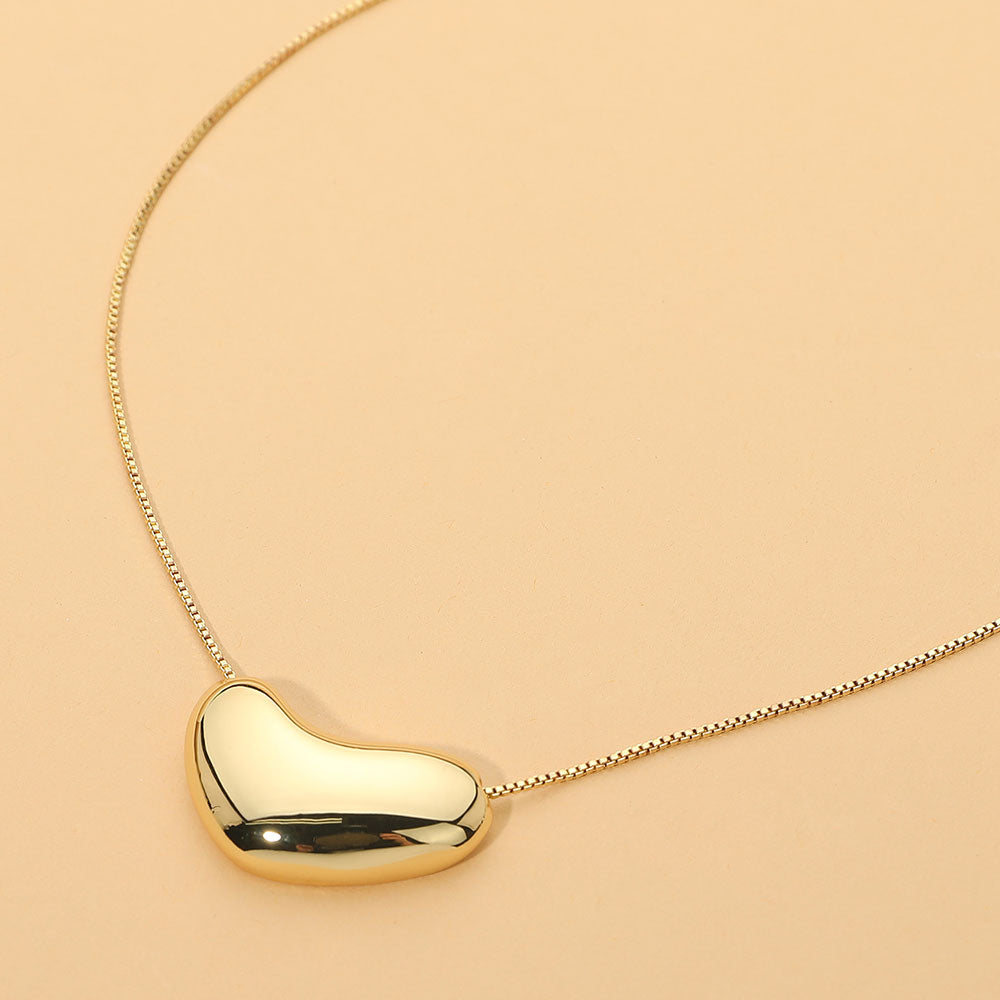 Madeline Love Gold 18K Gold Dipped Organic Bean Pendant Necklace