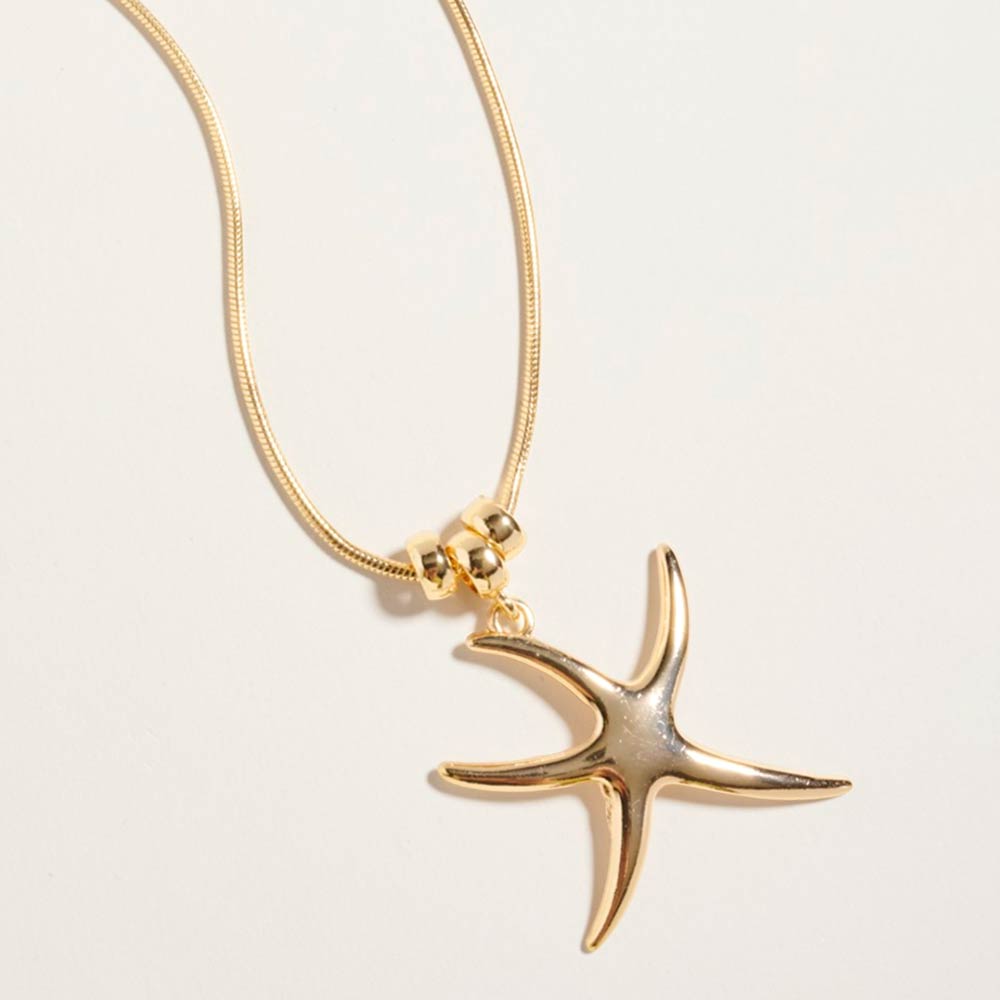 Madeline Love Gold Metal Starfish Pendant Necklace - Necklaces