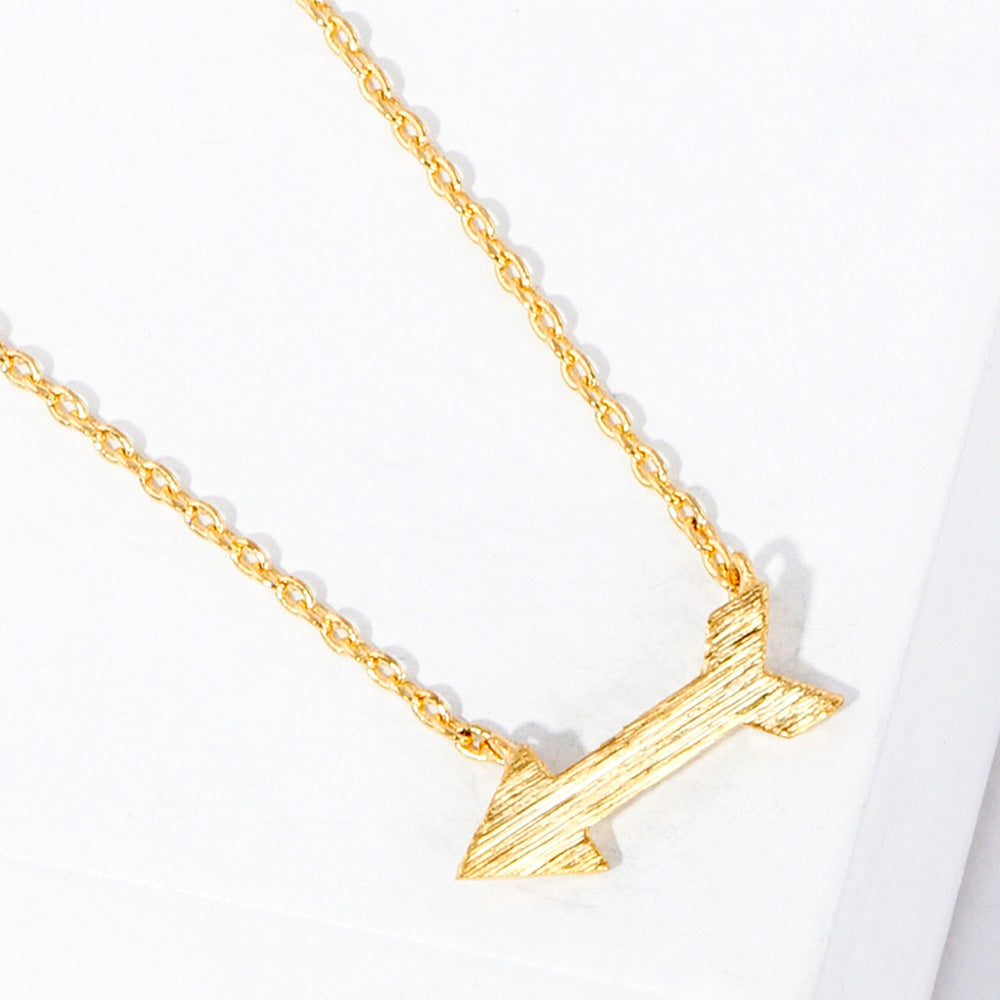 Madeline Love Gold Arrow Metal Pendant Necklaces