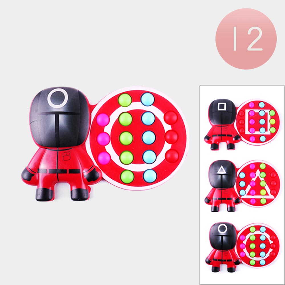 Madeline Love Multi 12PCS - Squid Game Push and Pop it Fidget Kids Toys