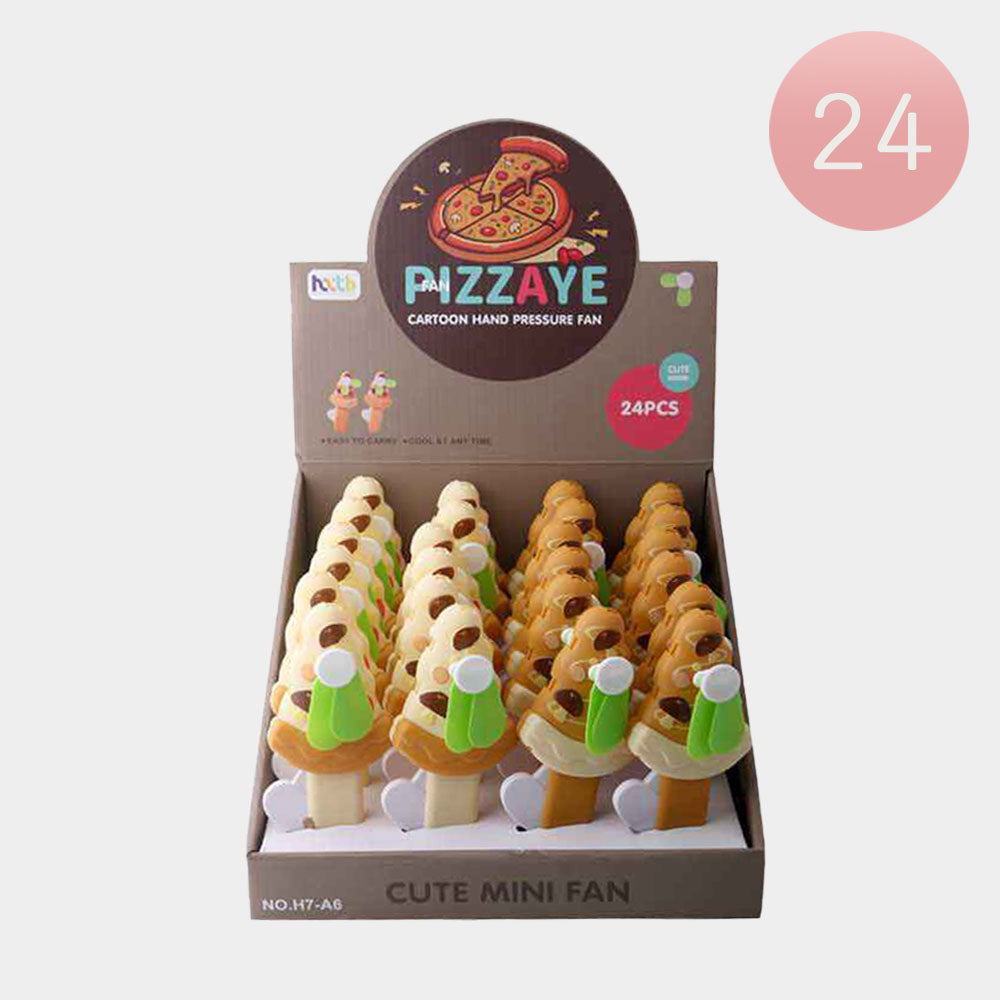 Madeline Love Assorted 24PCS - Portable Pizzaye Handheld Fans - Kids