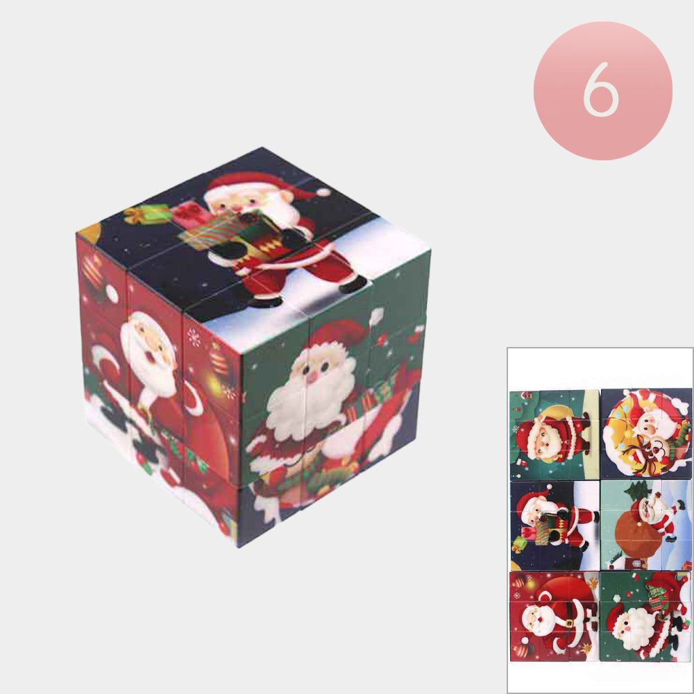 Madeline Love Assorted 6PCS - Christmas Santa Magic Cube Toys - Kids