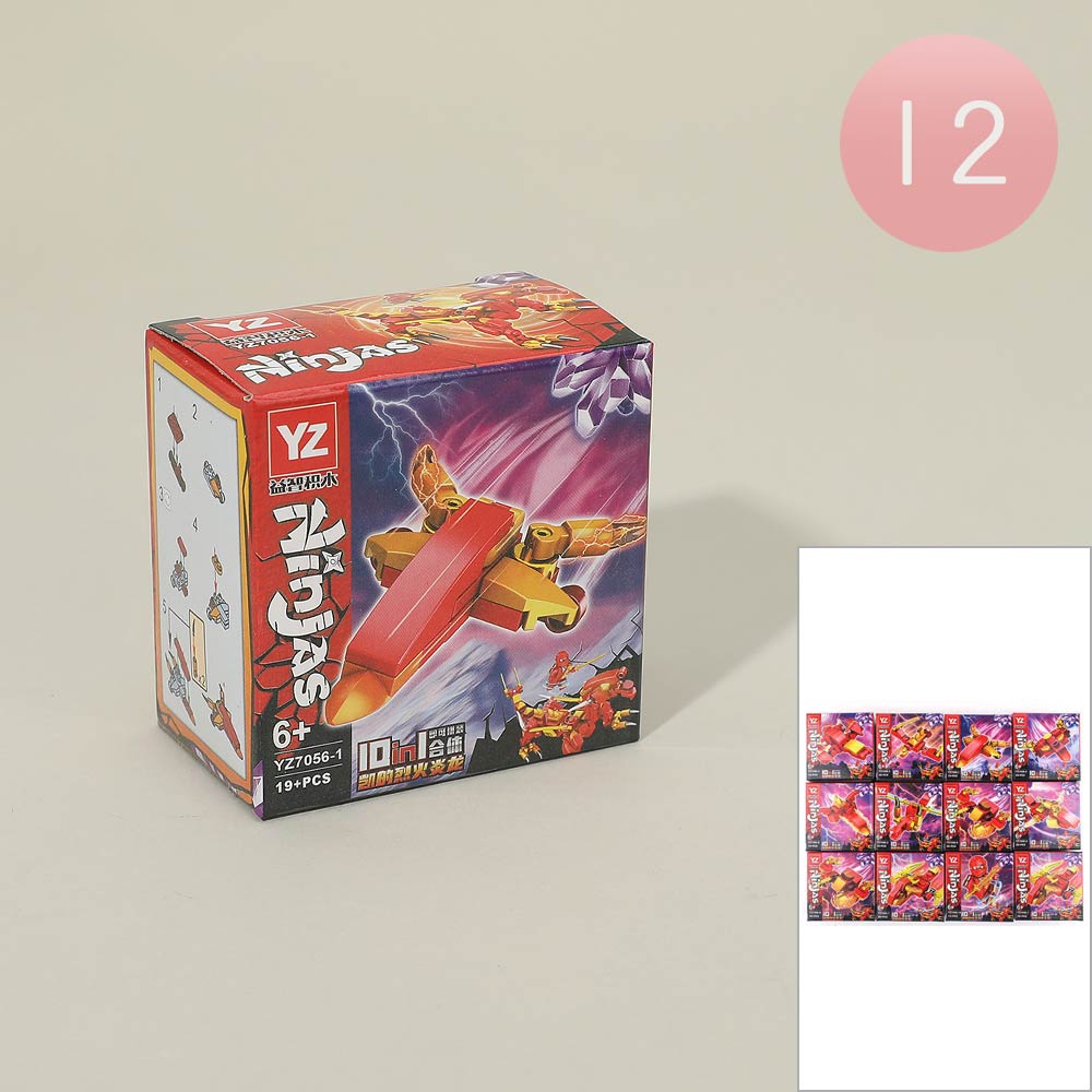 Madeline Love Assorted 12PCS - Ninja Building Block Toys - Kids