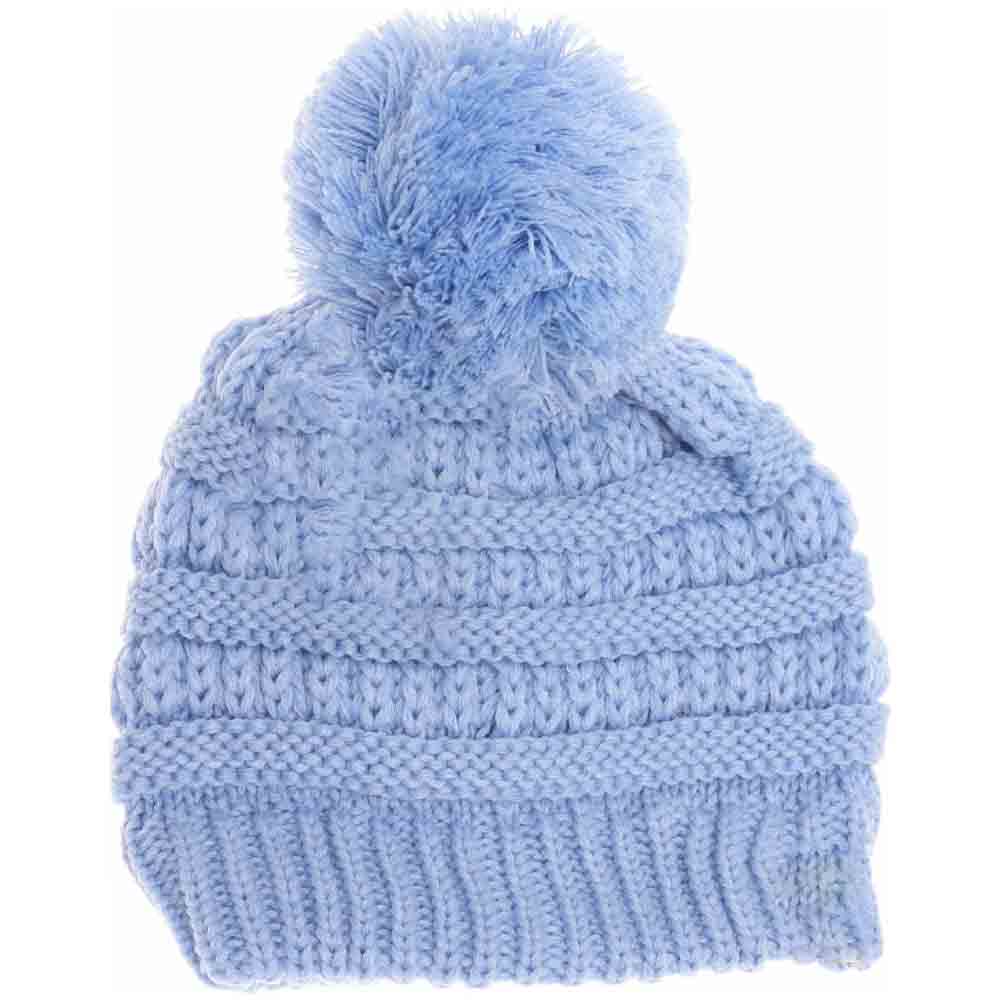 PaleBlue Kids Solid Pom CC Beanies offer expert-level protection against cold weather with a focus on comfort and durability. Made from soft, insulating materials, they provide effective warmth while maintaining breathability. The solid color design ensures versatility, and the classic pom adds a playful yet refined detail. Tailored to fit securely on children’s heads, these beanies deliver reliable comfort for all outdoor activities in cooler temperatures
