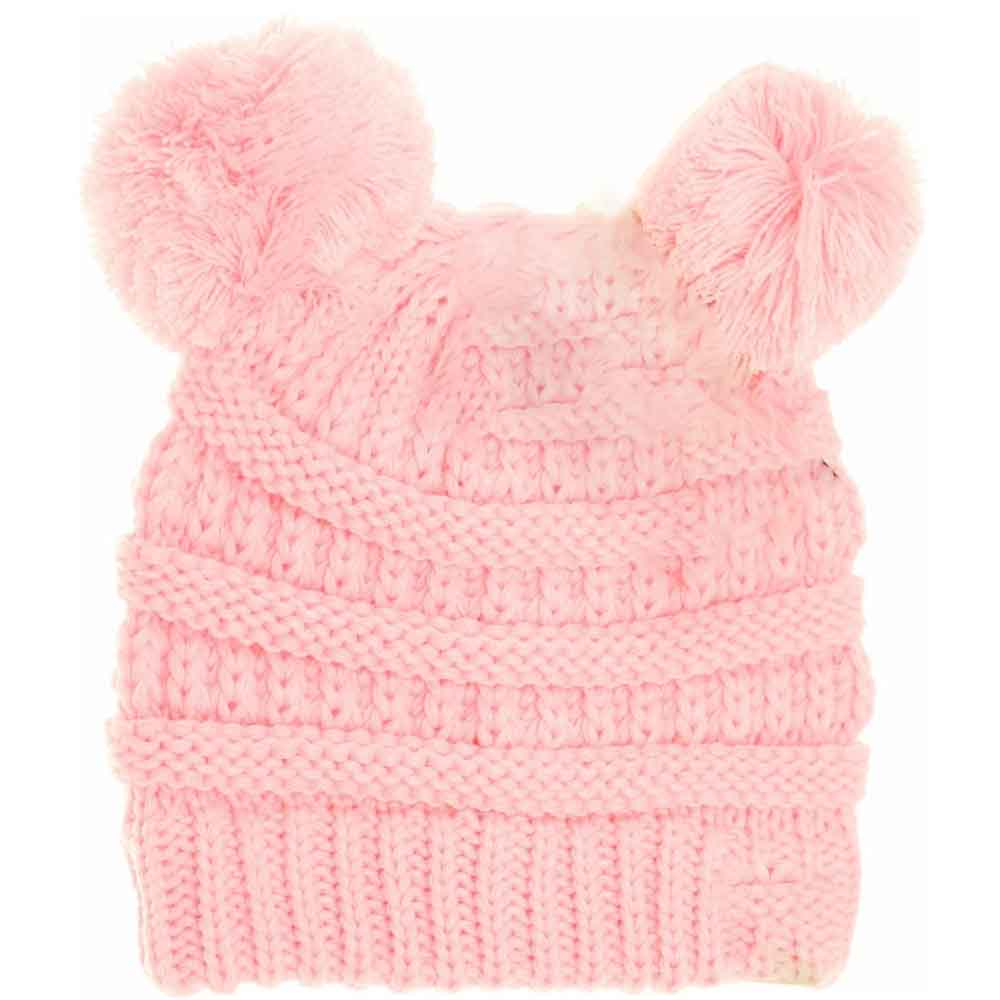 PalePink BABY Solid Double Pom CC Beanie offers expert-level warmth and comfort for your little one. Designed with a soft, double-layer knit and two adorable pom-poms, this beanie provides superior insulation while maintaining a gentle fit on delicate baby skin. Its solid color ensures easy pairing with any outfit, making it both practical and stylish for everyday wear. Ideal for chilly weather, this beanie helps keep your baby cozy and protected from the cold.