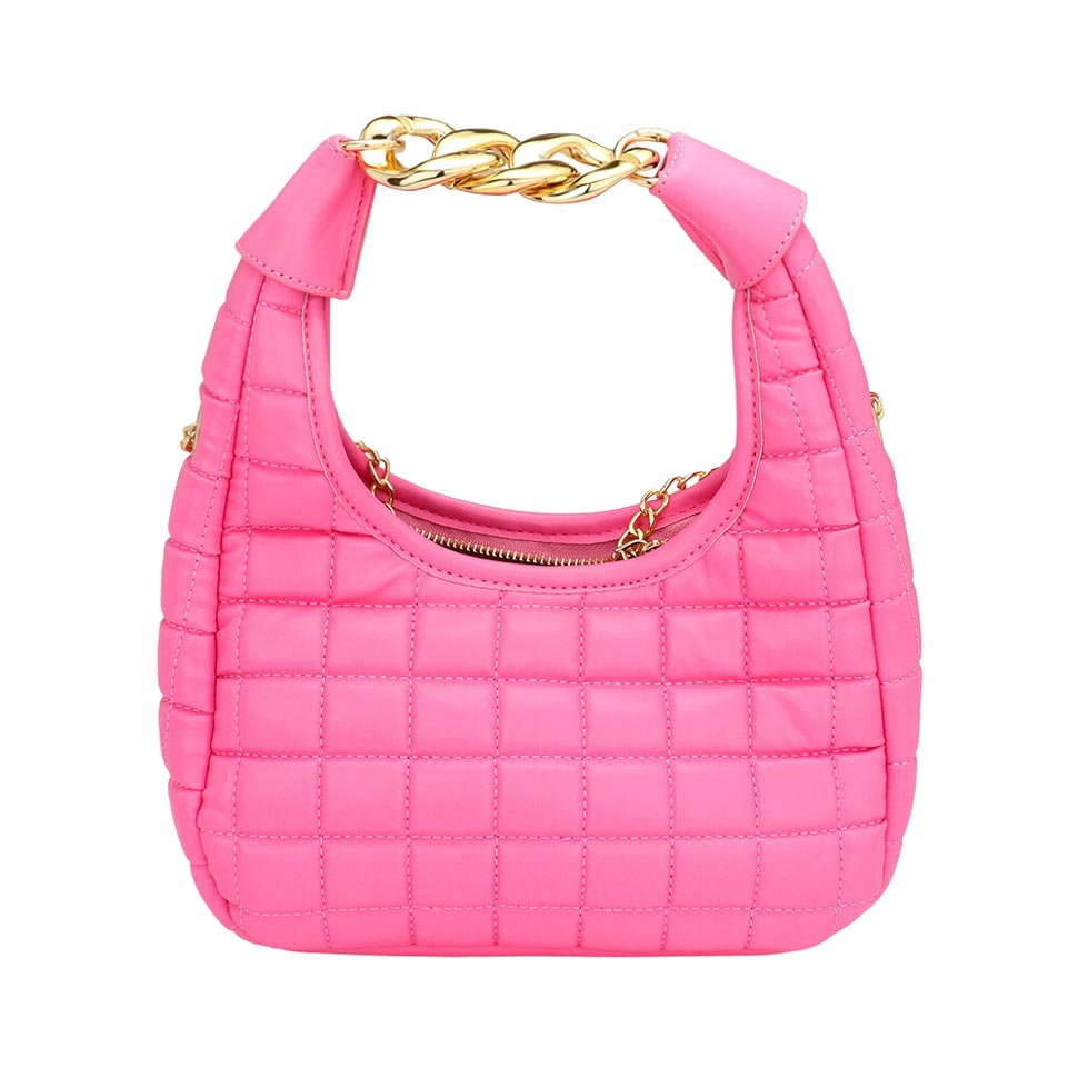 Pink Quilted Soft Tote Crossbody Bag, the interior has enough capacity for keys, phones, cards, sunglasses, purses, lipsticks, books, and water bottles. A wonderful gift for your lover, family, and friends. Perfect for traveling, beach, parties, shopping, camping, dating, and other outdoor activities in daily life.