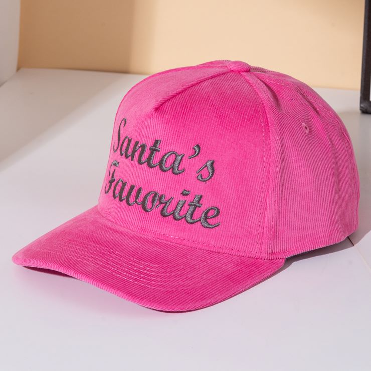 Fun holiday cap embroidered with the playful phrase “Santa’s Favorite.” A festive accessory for Christmas parties, family gatherings, or seasonal outfits. Adjustable fit makes it comfortable for all-day wear and a perfect novelty gift to spread cheer and show holiday spirit in a bold, fun way.