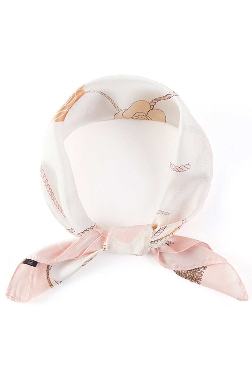 Pink Elevate your accessory game with this versatile bandana scarf, featuring an elegant flower and tassel pattern print. Crafted from 100% lightweight polyester, it drapes beautifully with a silky finish that feels luxurious against your skin. The generous 27.5" x 27.5" size makes it perfect for styling around your neck, head, or as a chic accent to any outfit. Its all-season fabric ensures comfort year-round, whether you're layering for warmth or adding a pop of pattern to your summer look. A timeless pie