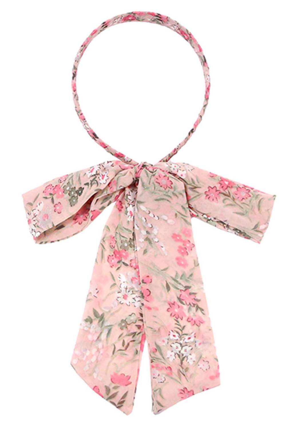 Pink Elevate your everyday look with this charming floral print headband featuring an integrated ponytail design. Crafted from 100% polyester, it offers a comfortable, lightweight fit that works for any occasion from casual outings to active days. The vibrant floral pattern adds a touch of feminine style while keeping your hair neatly secured. One size fits most, making it a versatile accessory for anyone seeking effortless elegance and practicality.
