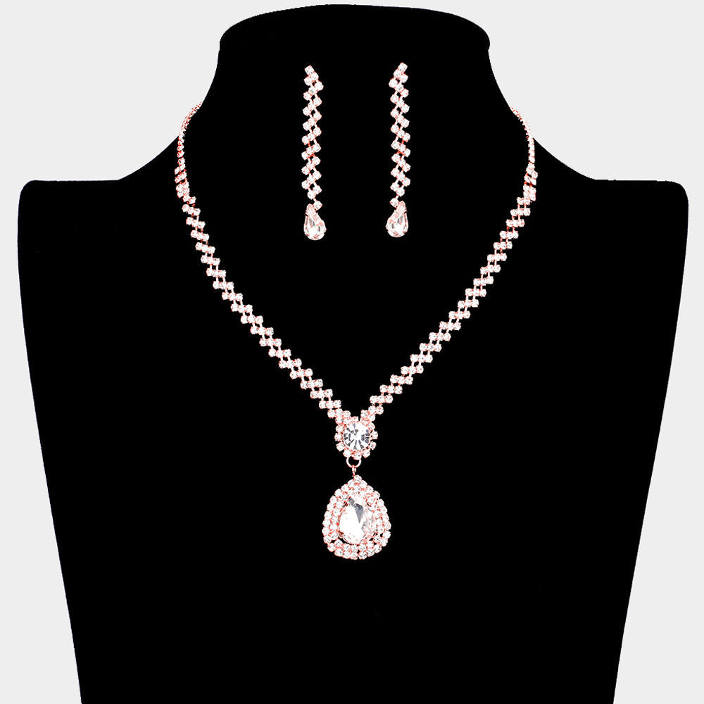Clear, Rose Gold