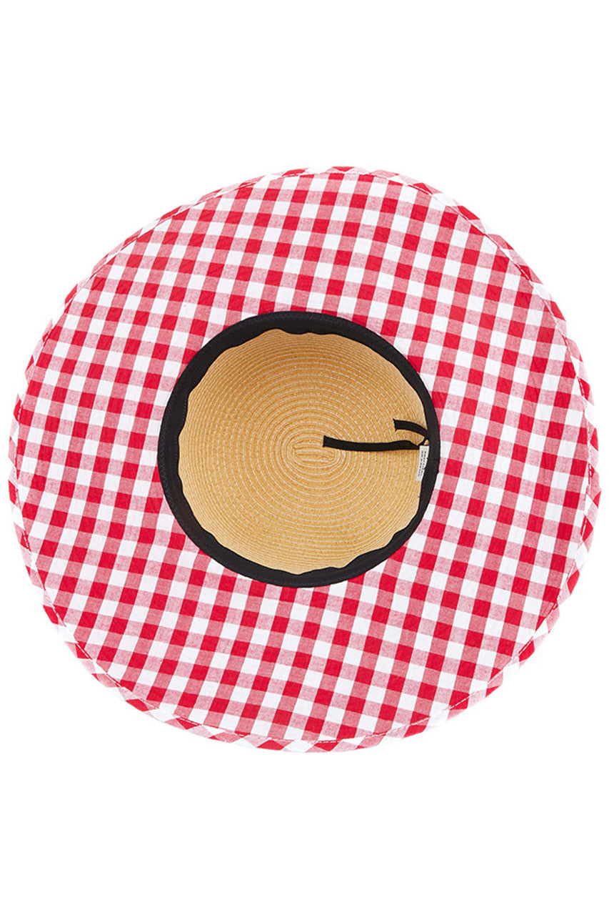 Red C.C SUN HAT is a must-have for sun protection. Made with high-quality materials, this hat provides UPF 50+ protection to shield you from harmful UV rays. With its stylish design, it's perfect for outdoor activities and everyday wear. Stay safe and fashionable with the C.C SUN HAT.
