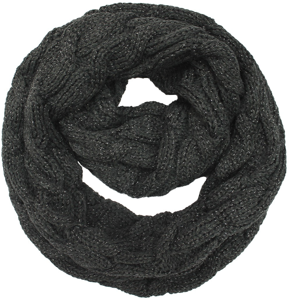 C.C Cable Knit Infinity Scarf