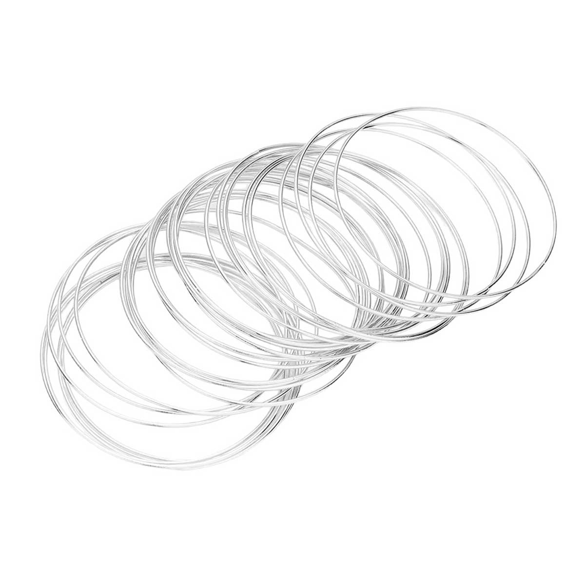 Silver 30PCS Thin Metal Bangle Bracelets, is an excellent choice for those looking for a high-quality jewelry set. Crafted from durable metal, these bangles are designed to last. Get them today and add a unique touch to your style! Perfect gift for Birthday, Anniversary, Mother's Day, Graduation, Prom Jewelry, etc.