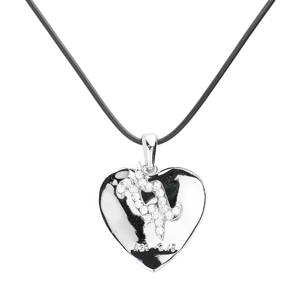 Silver Aquarius - Zodiac Heart Layered Pendant Necklace is a beautifully crafted piece that showcases your unique zodiac sign stylishly and elegantly. The layered design adds depth and dimension to your look, while the delicate pendant features intricate details that highlight your Aquarius traits. A must-have accessory for any astrology enthusiast.