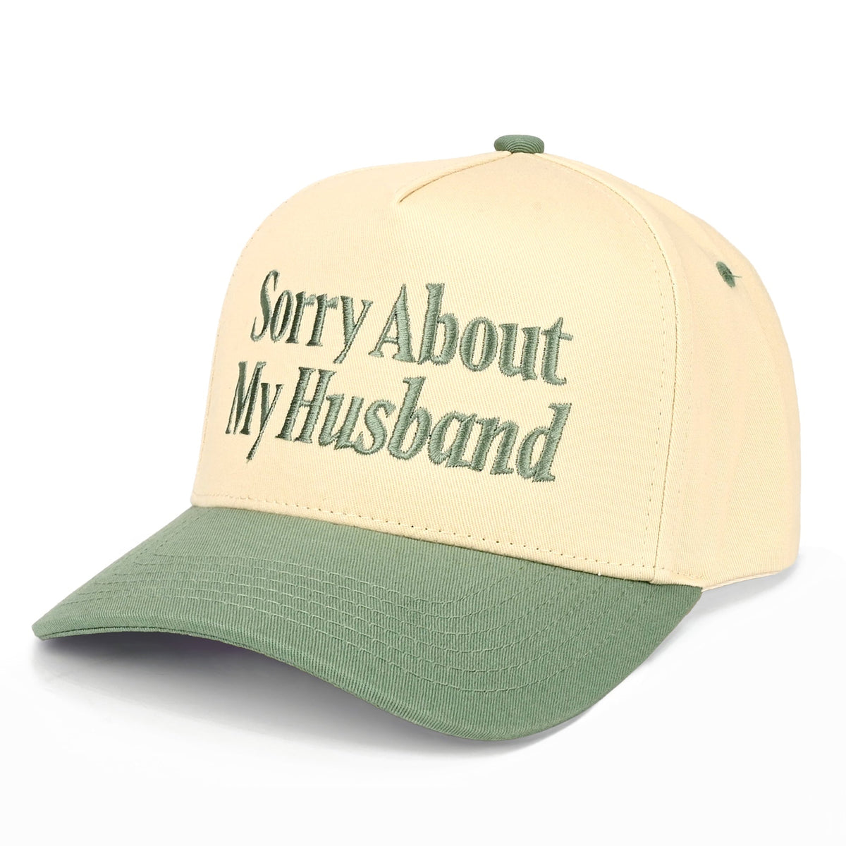C.C Sorry About My Husband Trucker Hat - Sage - Trucker Hats