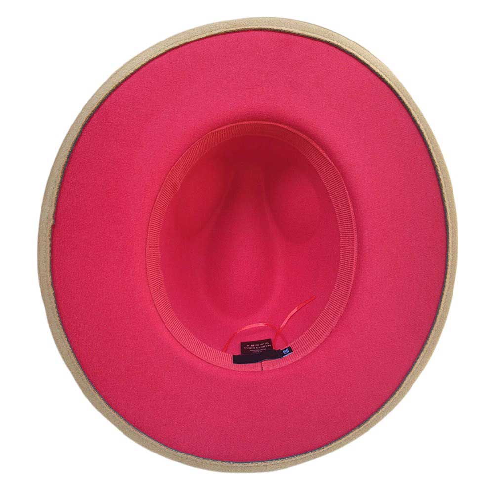 Tan-Belt Band Pointed Fedora Hat. Made with a stylish belt band and pointed brim, this hat is the perfect accessory for a sophisticated look. The high-quality material ensures long-lasting wear and a comfortable fit. Elevate your style with this must-have hat.