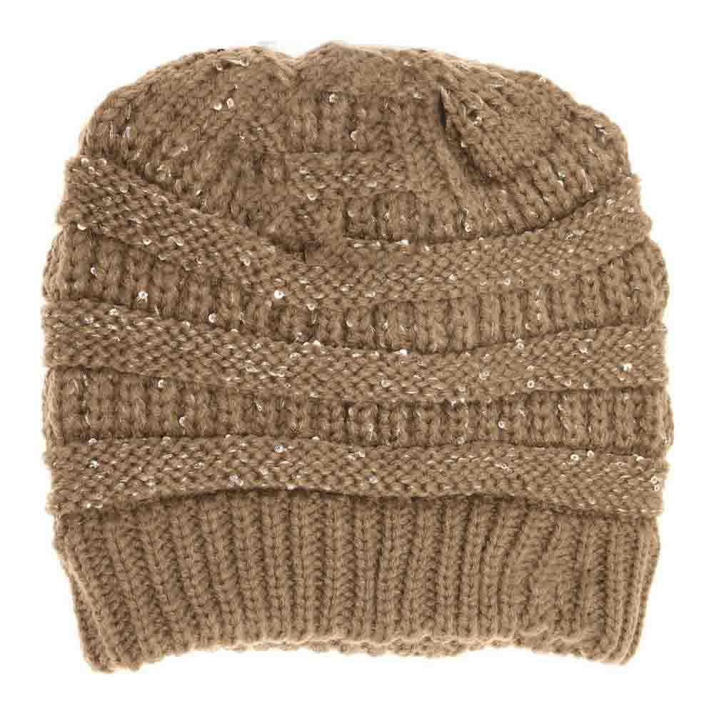 Taupe Sequin CC Tail Beanie expertly blends functionality with fashionable detail. Crafted from soft, insulating materials, it ensures warmth during colder seasons. The subtle sequin embellishments add a refined shimmer without overwhelming the design, while the distinctive tail silhouette offers a contemporary edge. Perfect for those seeking sophisticated winter headwear that performs as well as it looks.