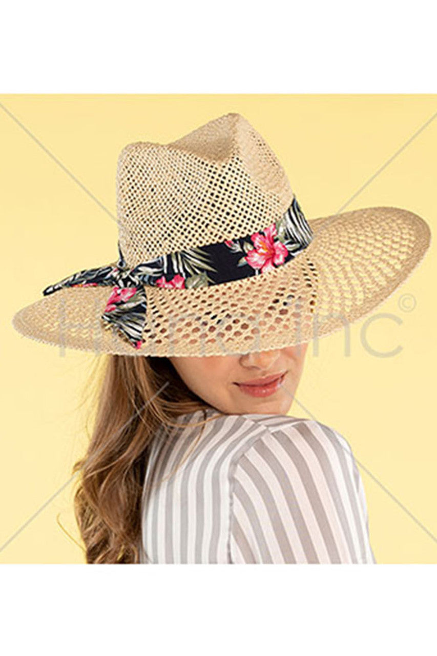 TropicalFloral C.C Panama Hat is a must-have accessory for any fashion-forward individual. Crafted from high-quality materials, it offers both style and functionality. Its classic design and versatile color make it a perfect addition to any outfit. Stay protected from the sun while adding a touch of sophistication to your look with this C.C Panama Hat.