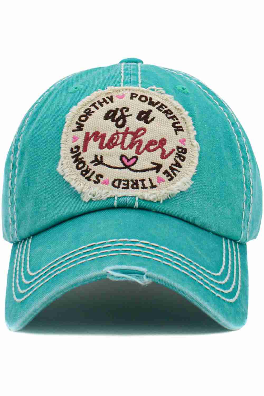 Turquoise The AS A MOTHER Vintage Ball Cap showcases a meaningful statement with a timeless, vintage-inspired design. Designed for everyday comfort, it’s perfect for casual wear while adding a confident and stylish touch to any outfit.