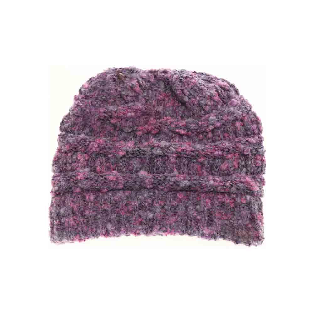 VioletMulti Confetti Beanie Tail CC Beanie combines cozy warmth with a playful design, featuring a flexible opening to comfortably accommodate a ponytail or bun. Crafted from soft, breathable fabric, it ensures all-day comfort while keeping you stylish in cooler weather. Ideal for active lifestyles and casual wear, this beanie offers both practicality and a distinctive look.