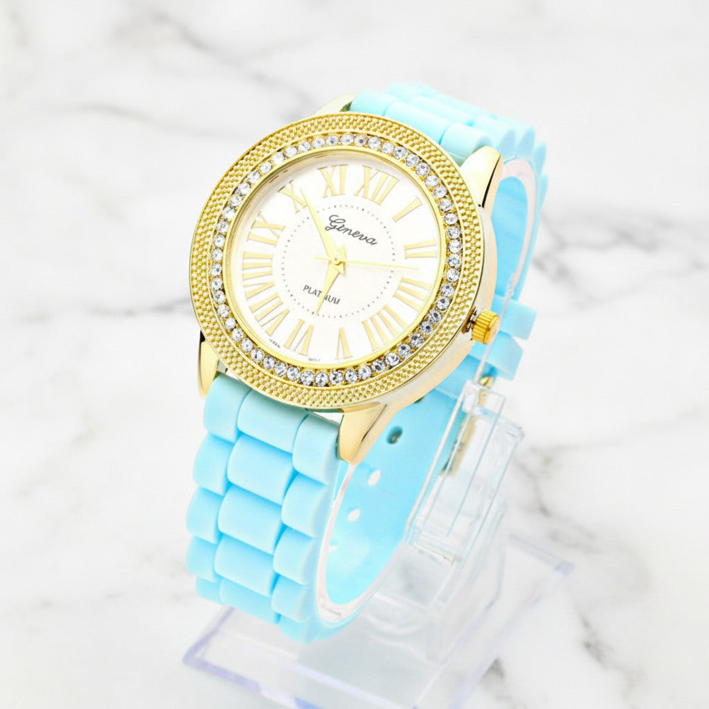 Madeline Love Blue CRYSTAL ACCENTED FASHION WATCH - Watches
