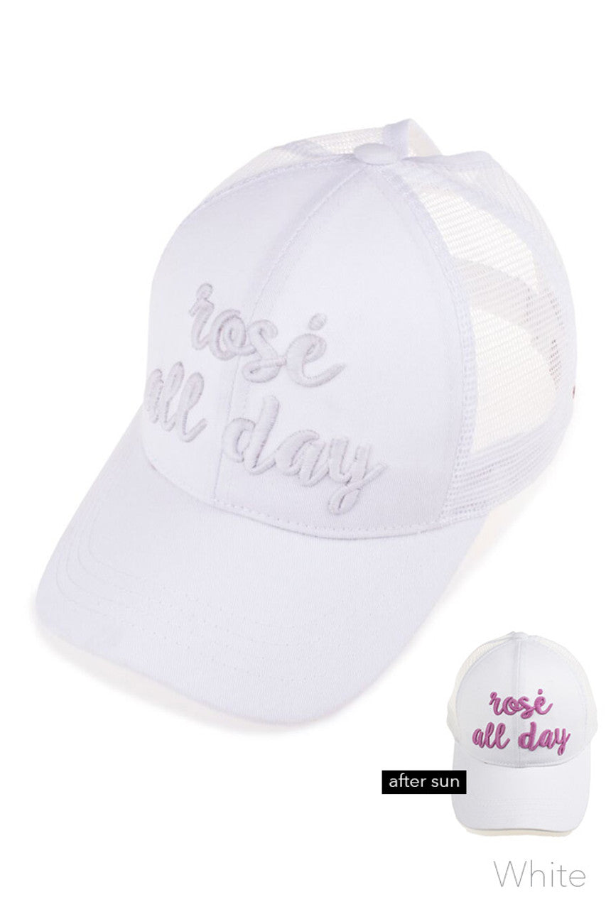 C.C PONY CAP - White - Pony Cap