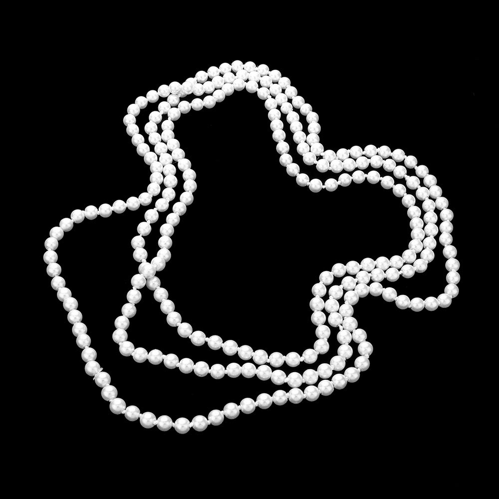 White Pearl Long Necklace, is the perfect marriage between timeless elegance and modern style. Handcrafted with pearls, this exquisite necklace is sure to become a staple in any jewelry wardrobe. Its contemporary design and luxurious materials make it a perfect choice for any occasion. Perfect occasional gift idea.