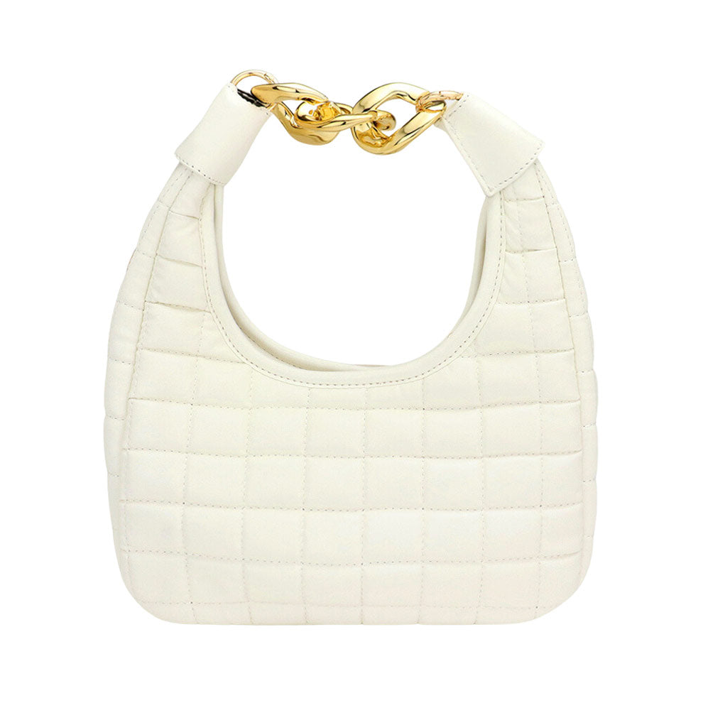White Quilted Soft Tote Crossbody Bag, the interior has enough capacity for keys, phones, cards, sunglasses, purses, lipsticks, books, and water bottles. A wonderful gift for your lover, family, and friends. Perfect for traveling, beach, parties, shopping, camping, dating, and other outdoor activities in daily life.
