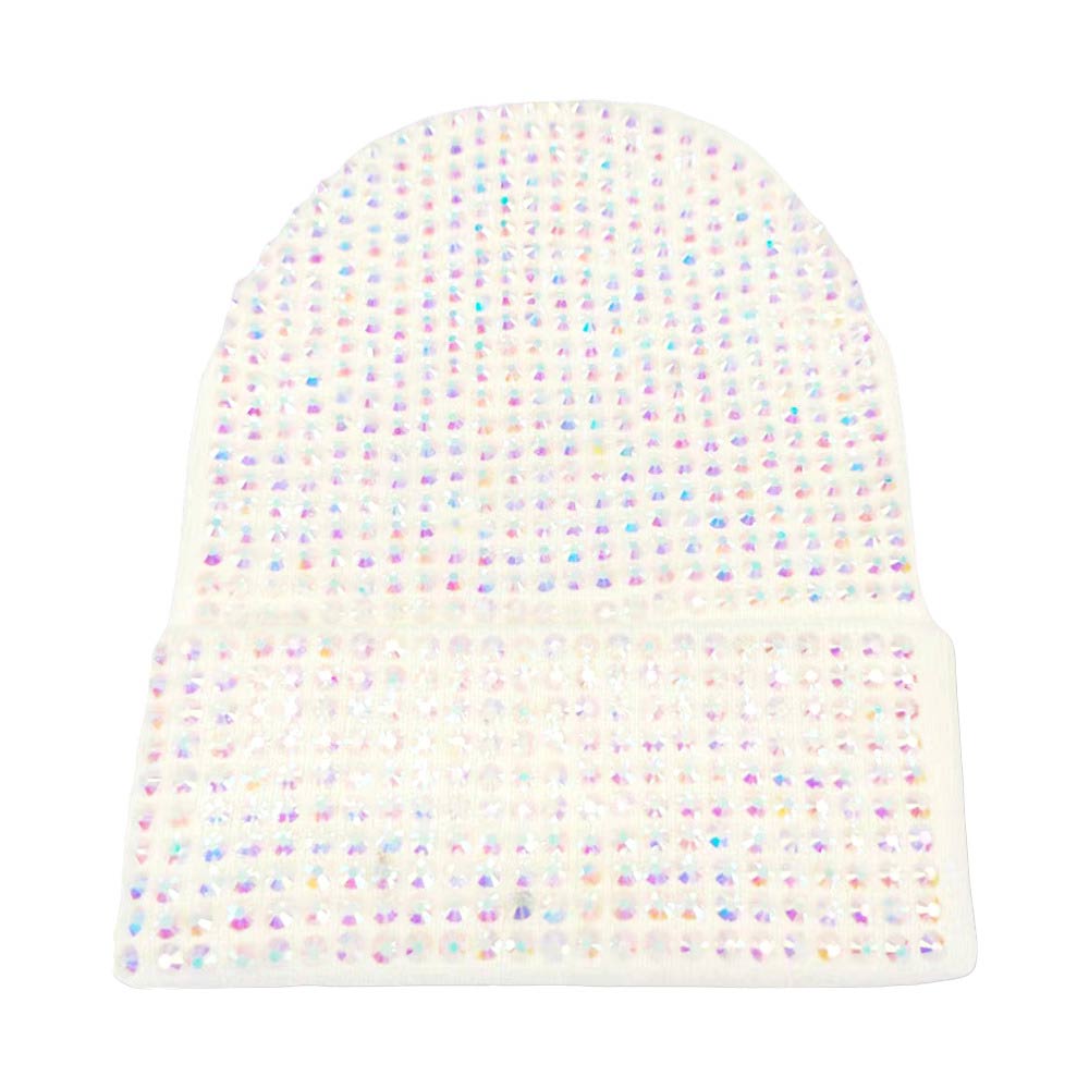 White Solid Knit Beanie Hat, stay warm and fashionable with this studded beanie hat. This is the perfect hat for any stylish outfit or winter dress. Perfect gift for Birthdays, Christmas, Stocking stuffers, Secret Santa, holidays, anniversaries, etc. to your friends, family, or loved ones. Happy Winter!