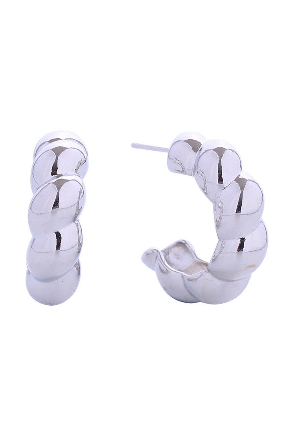 White Gold Charming bubble bobble post earrings featuring a lustrous 14K gold and white gold dip over hypoallergenic brass. At 2.3cm, these petite studs offer understated sophistication for any occasion. Safe for sensitive skin lead and nickel compliant. Beautifully manufactured in Korea with attention to quality and comfort.
