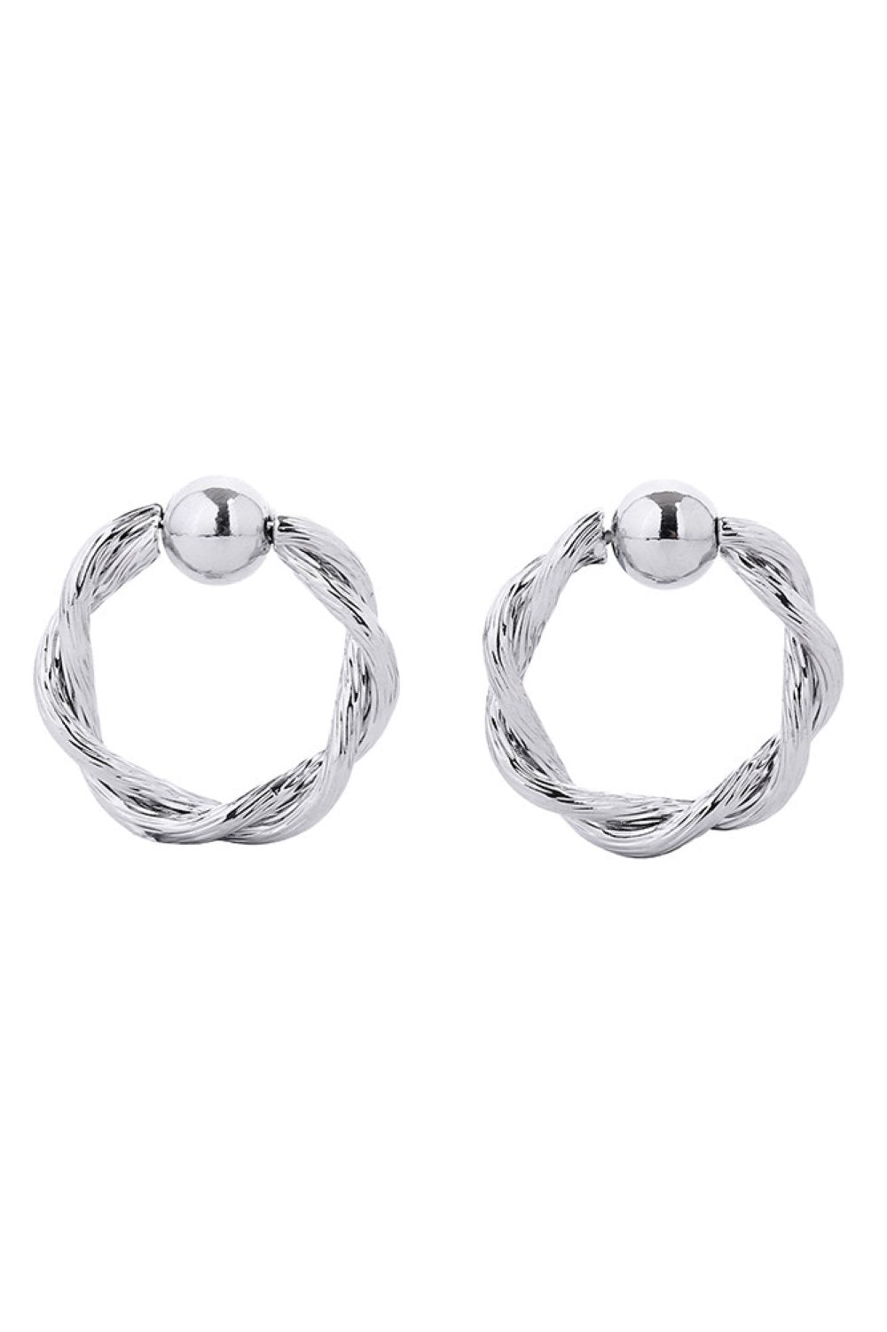White Gold Elegant post earrings crafted from hypoallergenic brass with a luxurious 14K gold or white gold dip finish. These timeless pieces feature a comfortable 2.18cm diameter, perfect for everyday wear or special occasions. Lead and nickel compliant, making them ideal for sensitive skin. A versatile addition to any jewelry collection that combines style with safety.