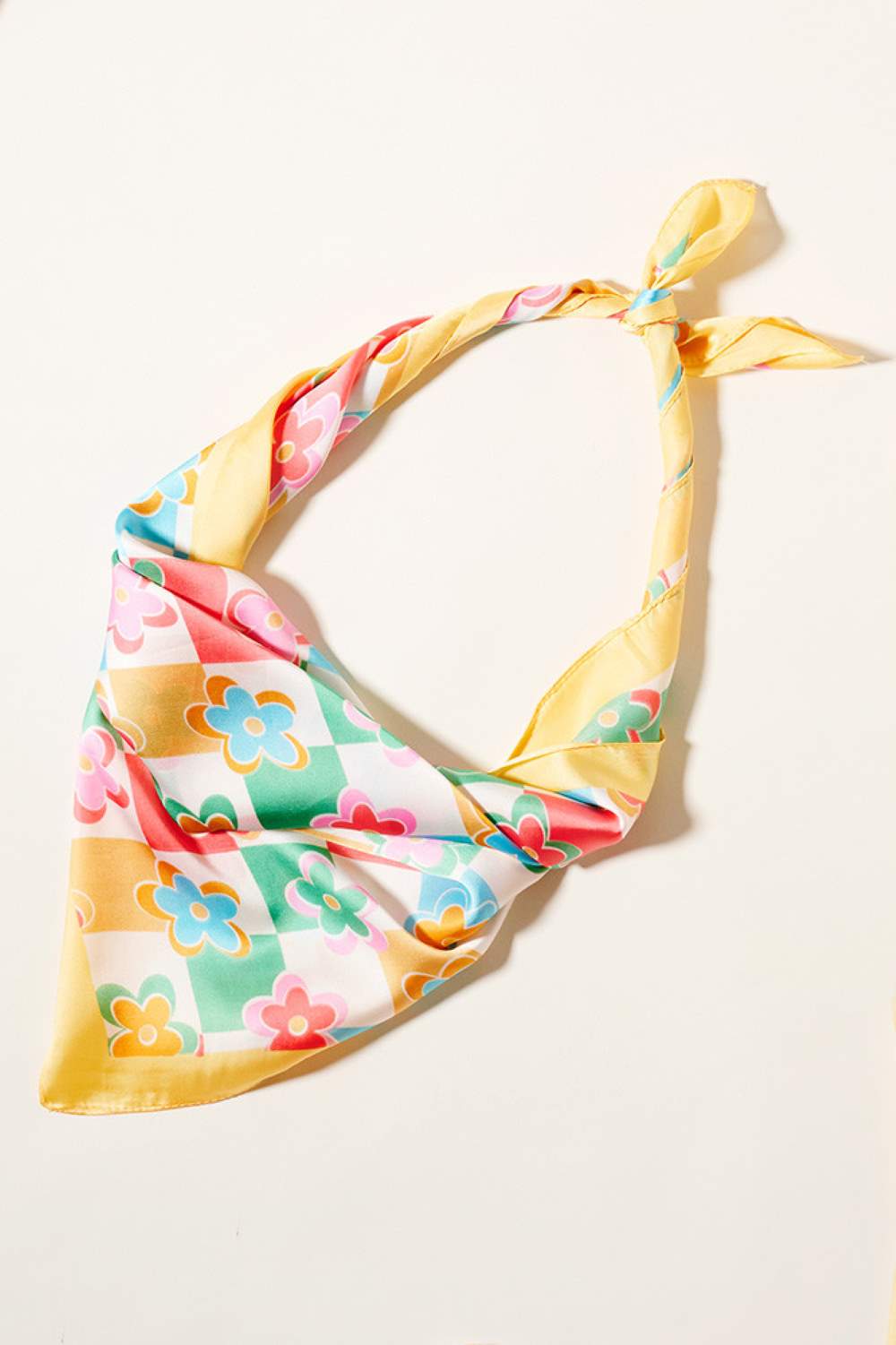 Yellow Elevate your accessory game with this charming Heart Pattern Print Bandana Scarf. Crafted from 100% lightweight polyester, this versatile square scarf measures 27.5" x 27.5", making it perfect for styling around your neck, head, or bag. The silky fabric drapes beautifully and feels soft against your skin, while the romantic heart print adds a touch of elegance to any outfit. Ideal for all seasons, this scarf transitions seamlessly from spring florals to cozy winter layers.