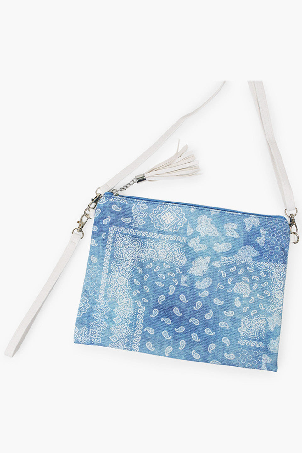 Bandana Crossbody Bag with Wristlet offers a sophisticated blend of practicality and style. Designed for versatility, it features a secure crossbody strap and a detachable wristlet, allowing seamless transition between hands-free and handheld use. Its durable construction ensures longevity, while the distinctive bandana pattern provides a unique aesthetic. Ideal for organizing essentials efficiently, this bag suits both everyday wear and travel needs with expert craftsmanship.
