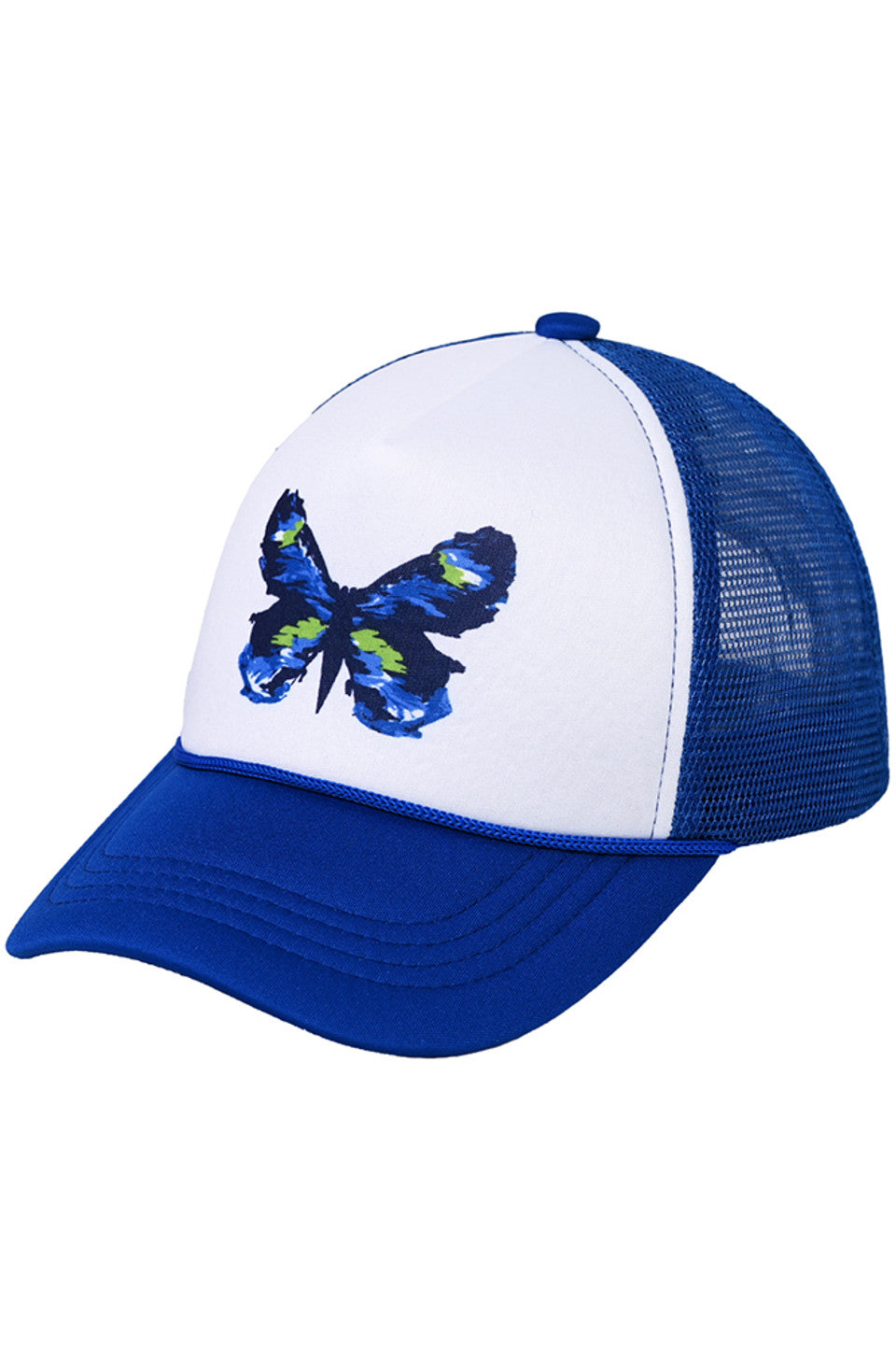 Royal C.C Kids Hand Painted Abstract Butterfly Cap combines artistic flair with comfortable wear. Each cap features a unique, hand-painted abstract butterfly design, making it a standout accessory for children. Crafted with quality materials, it ensures a snug fit and durability for everyday use. Perfect for adding a creative touch to any outfit while providing sun protection.