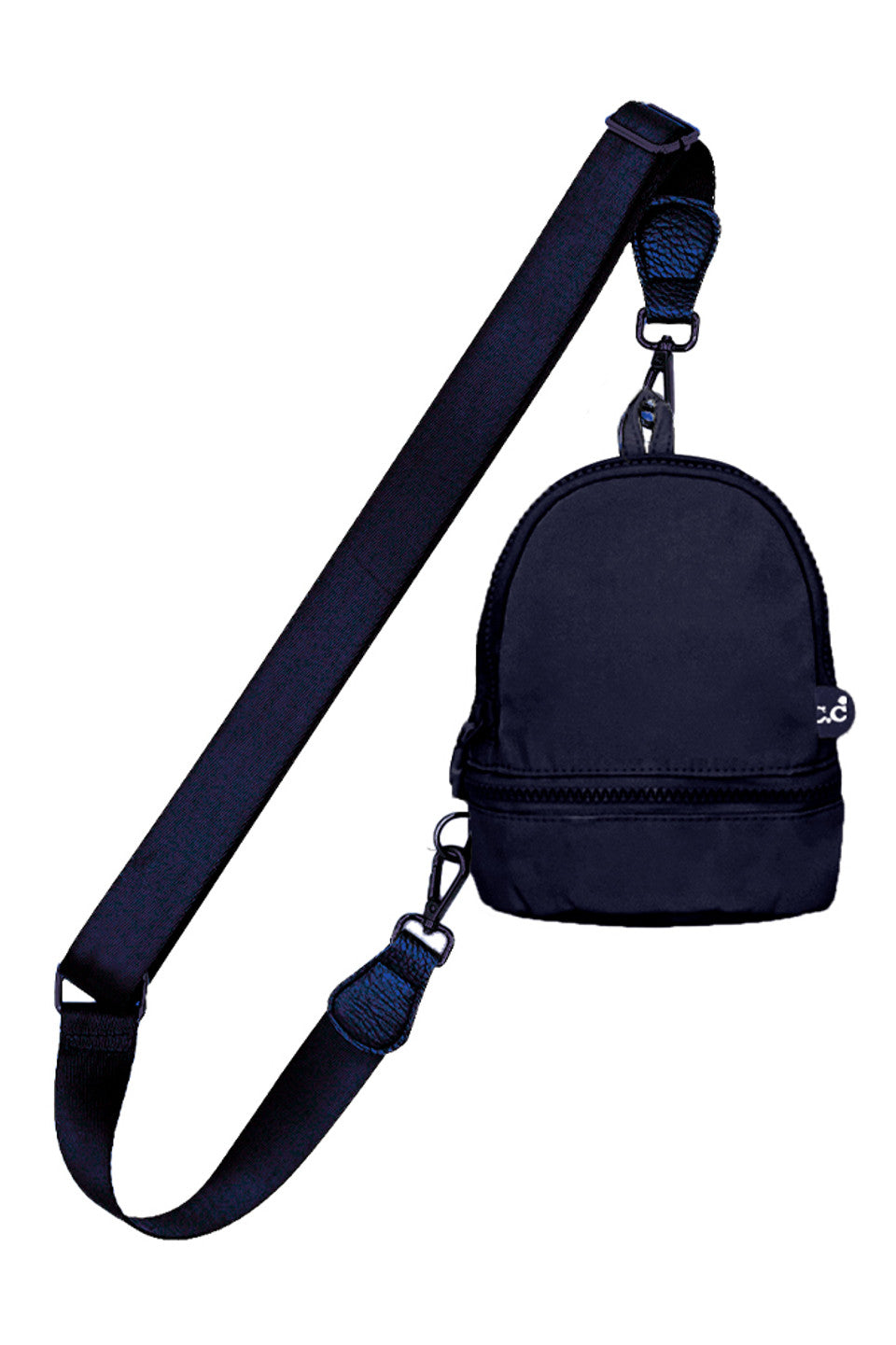 Navy C.C Mini Solid Sling Backpack offers a compact yet functional design, perfect for hands-free convenience. Crafted with durable materials, it ensures long-lasting use while providing secure storage for essentials. Its adjustable strap allows for a comfortable fit, making it ideal for daily errands or travel. This sleek backpack combines practicality with style, delivering expert-level utility in a minimalist package.